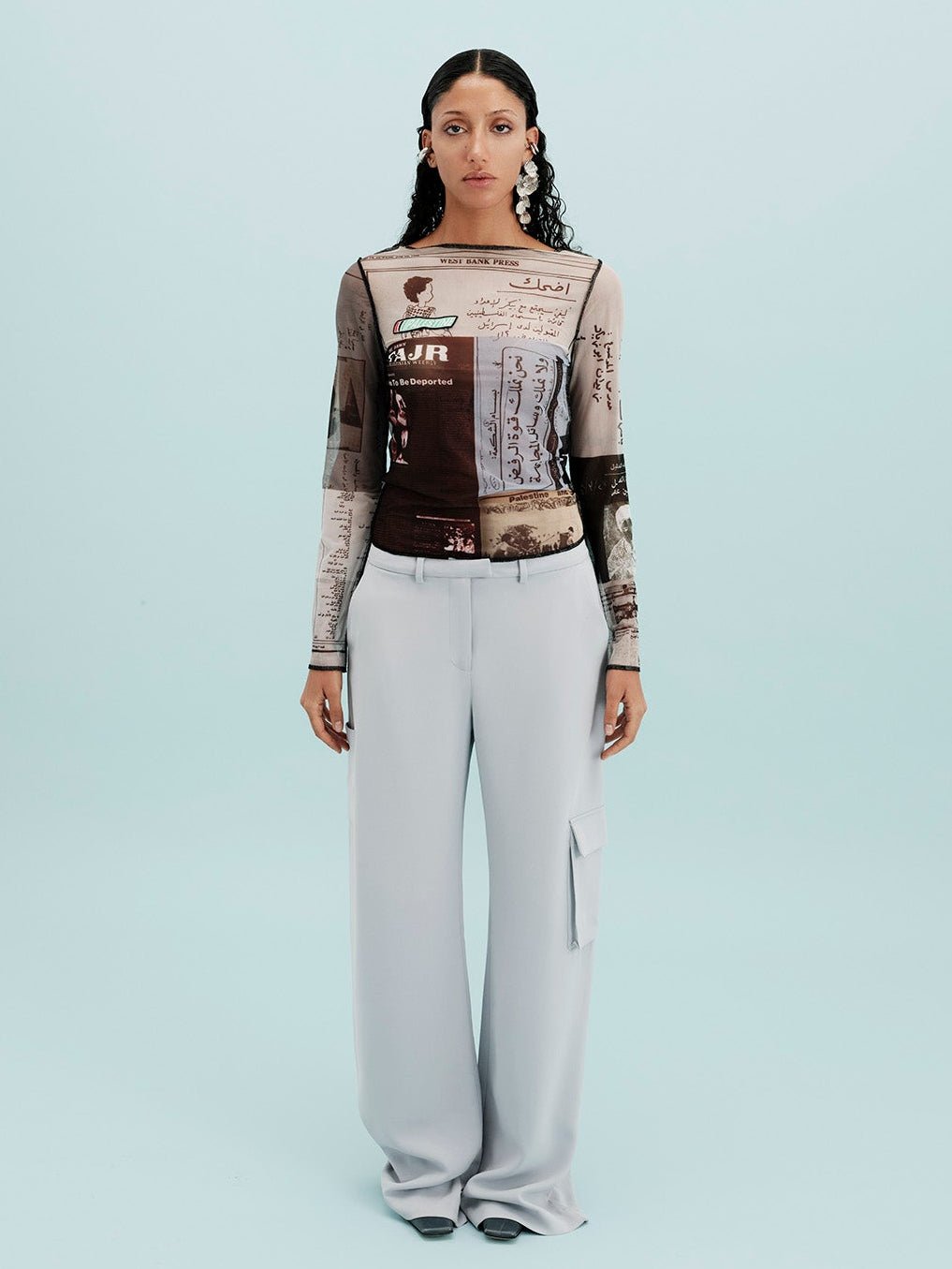 The Monochrome Archive Mesh Top