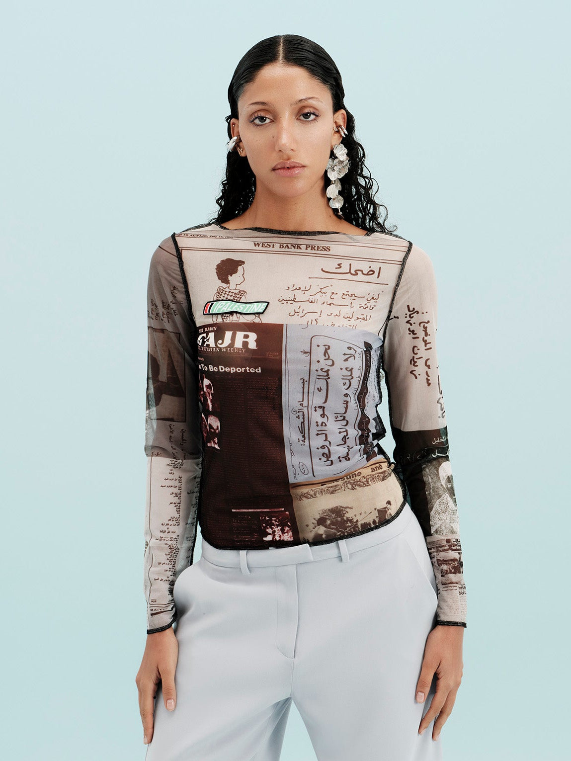 The Monochrome Archive Mesh Top