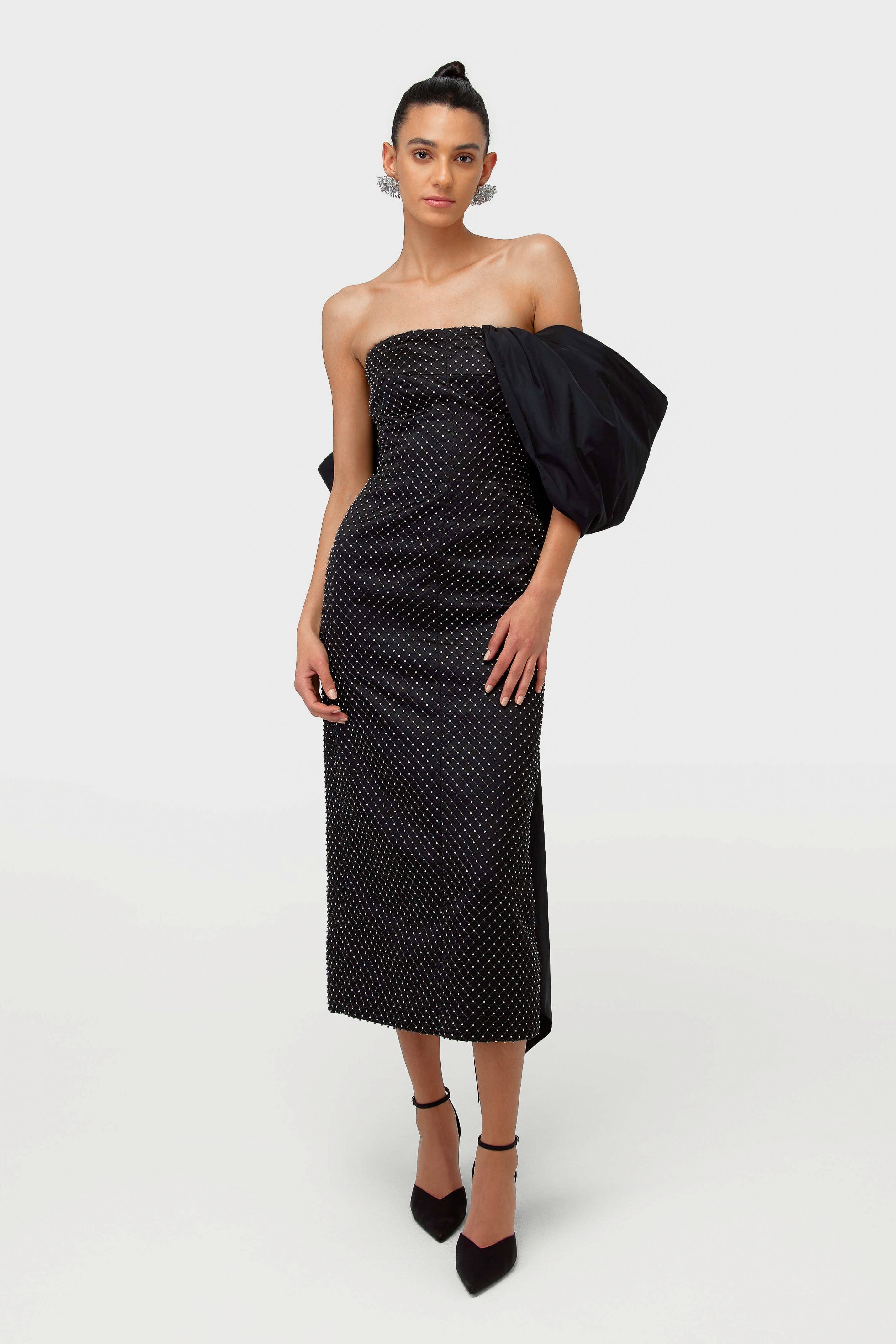 Crystal Midi Butterfly Dress