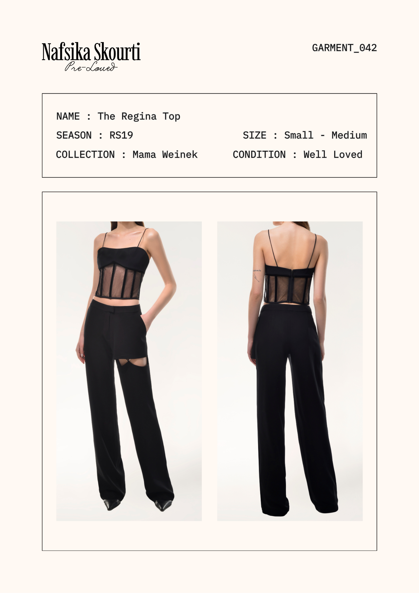 Pre-Loved The Regina Top