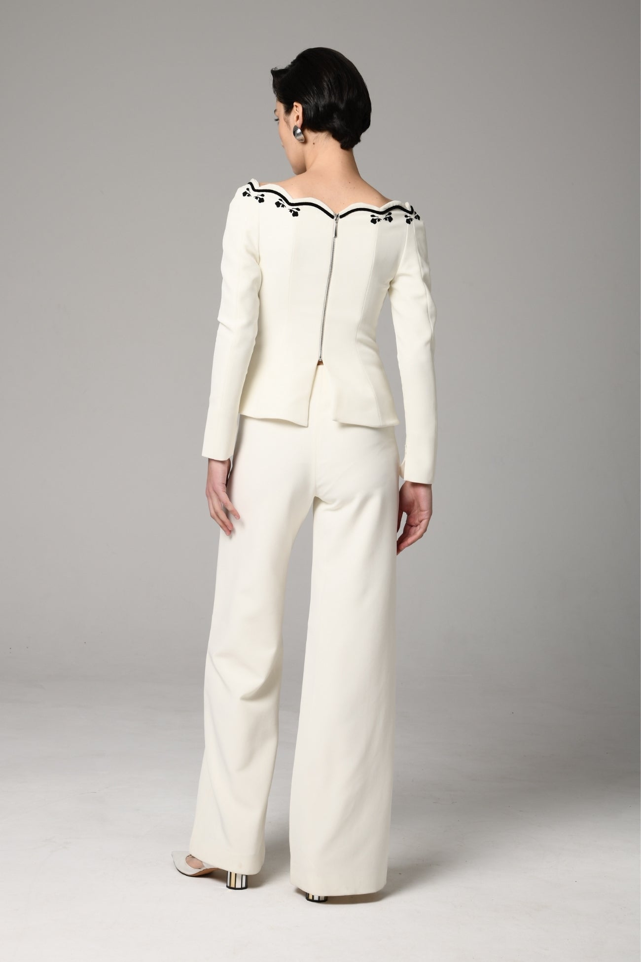 Pintuck Empire Waist Trouser