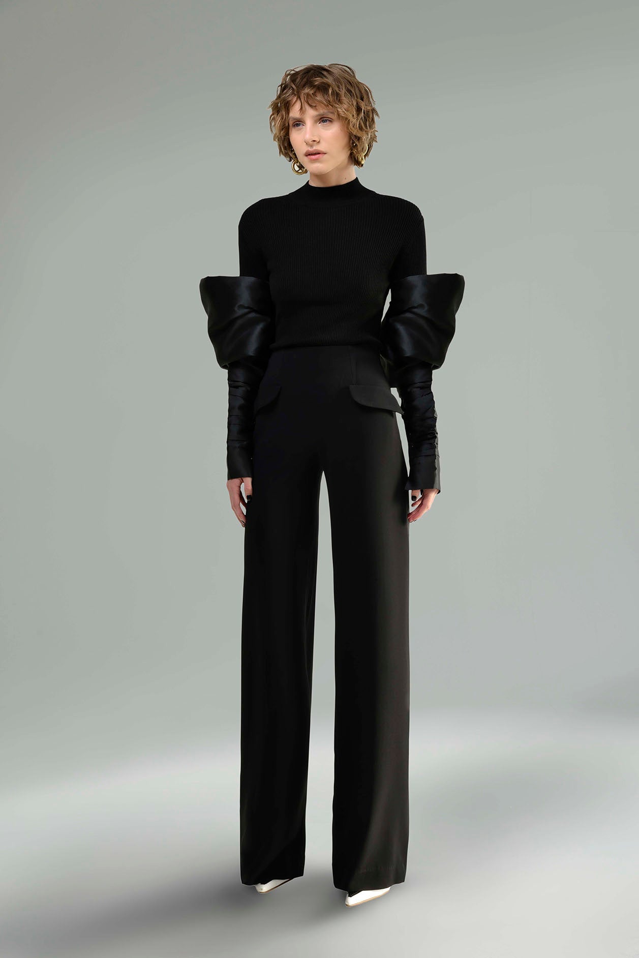 Turtleneck with Couture Sleeves