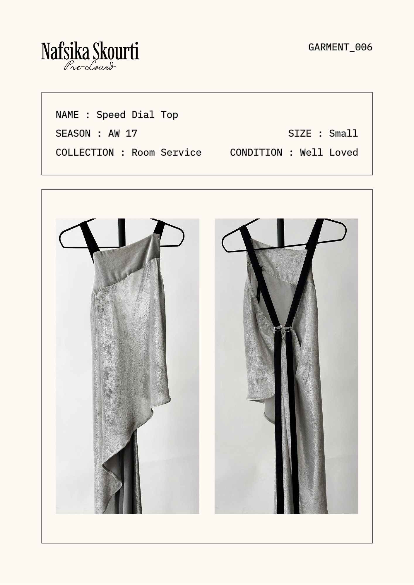 Pre-Loved Speed Dial Top