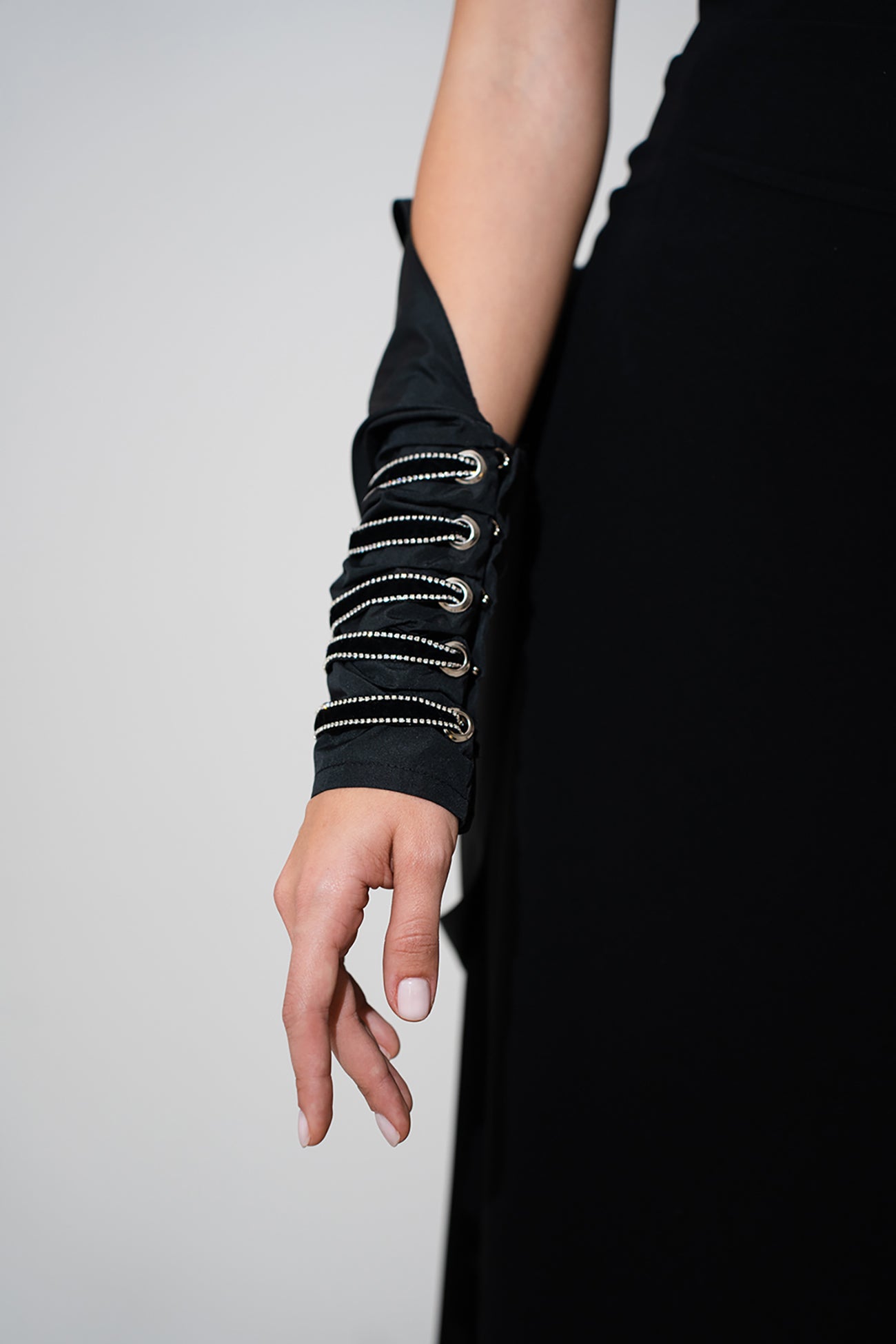 Asymmetric Taffeta Shawl