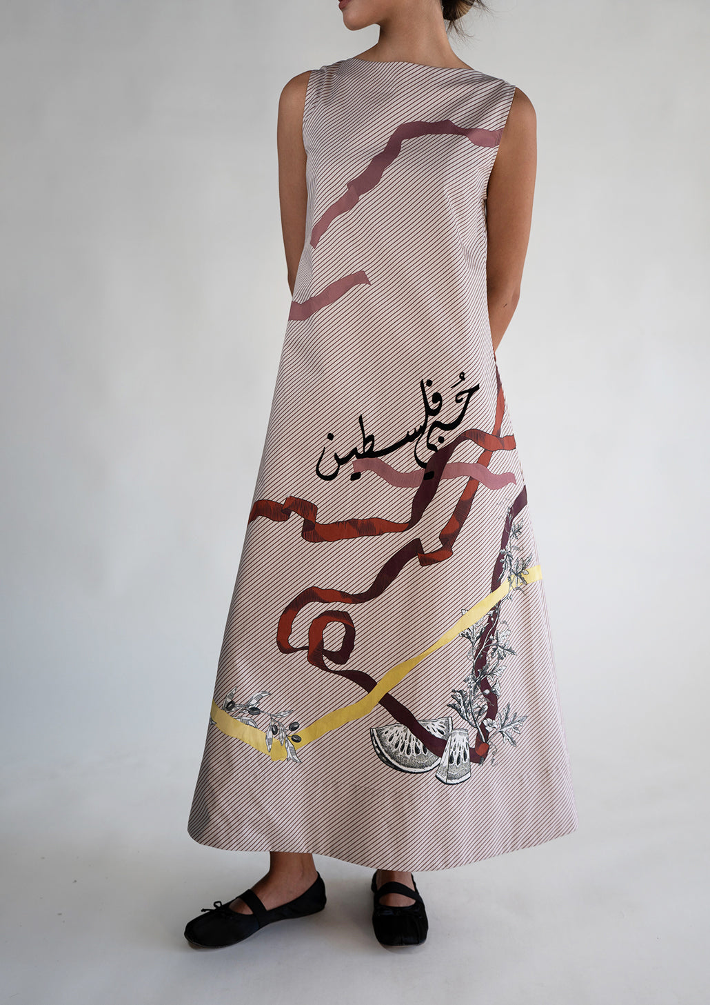 Poplin Cotton Striped Dress