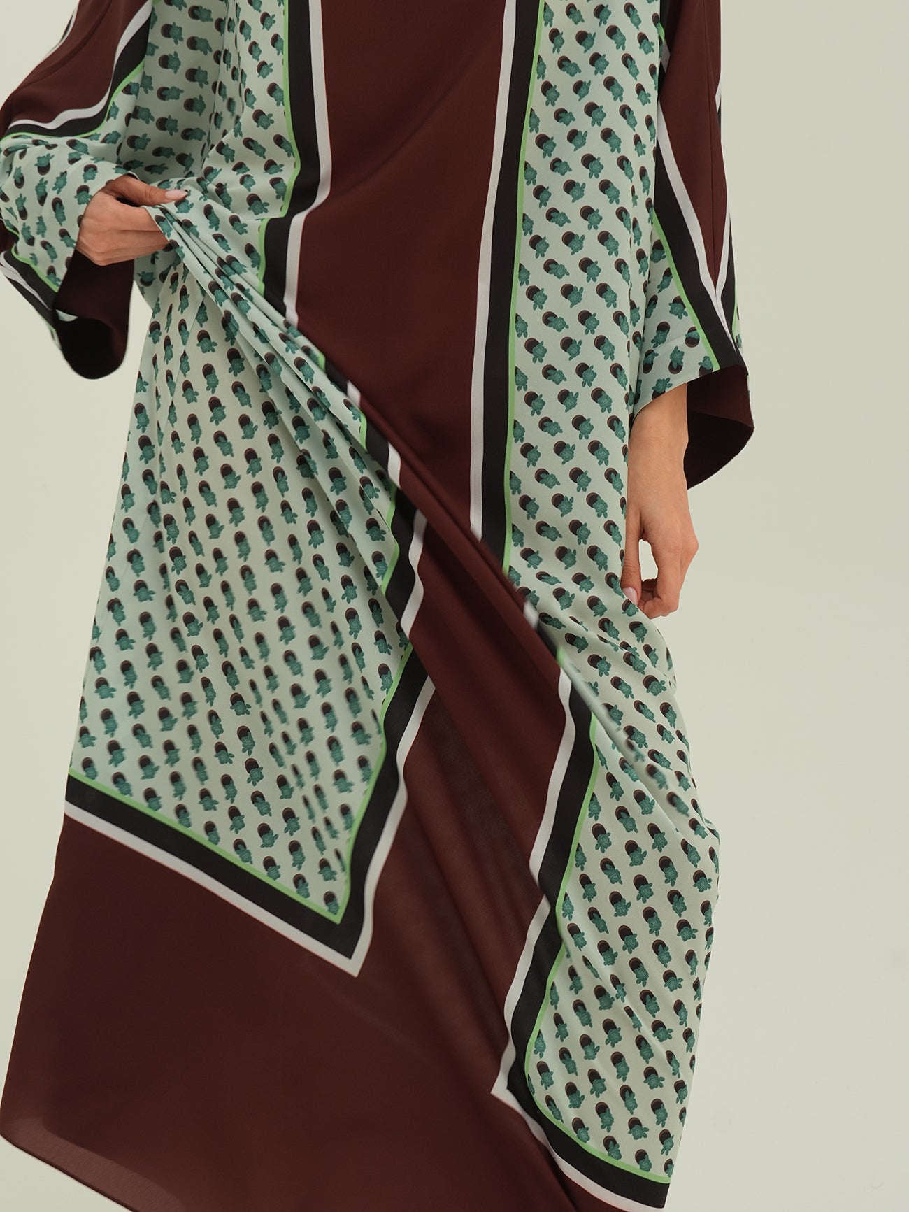 Bri Kaftan - Polkadot Teal