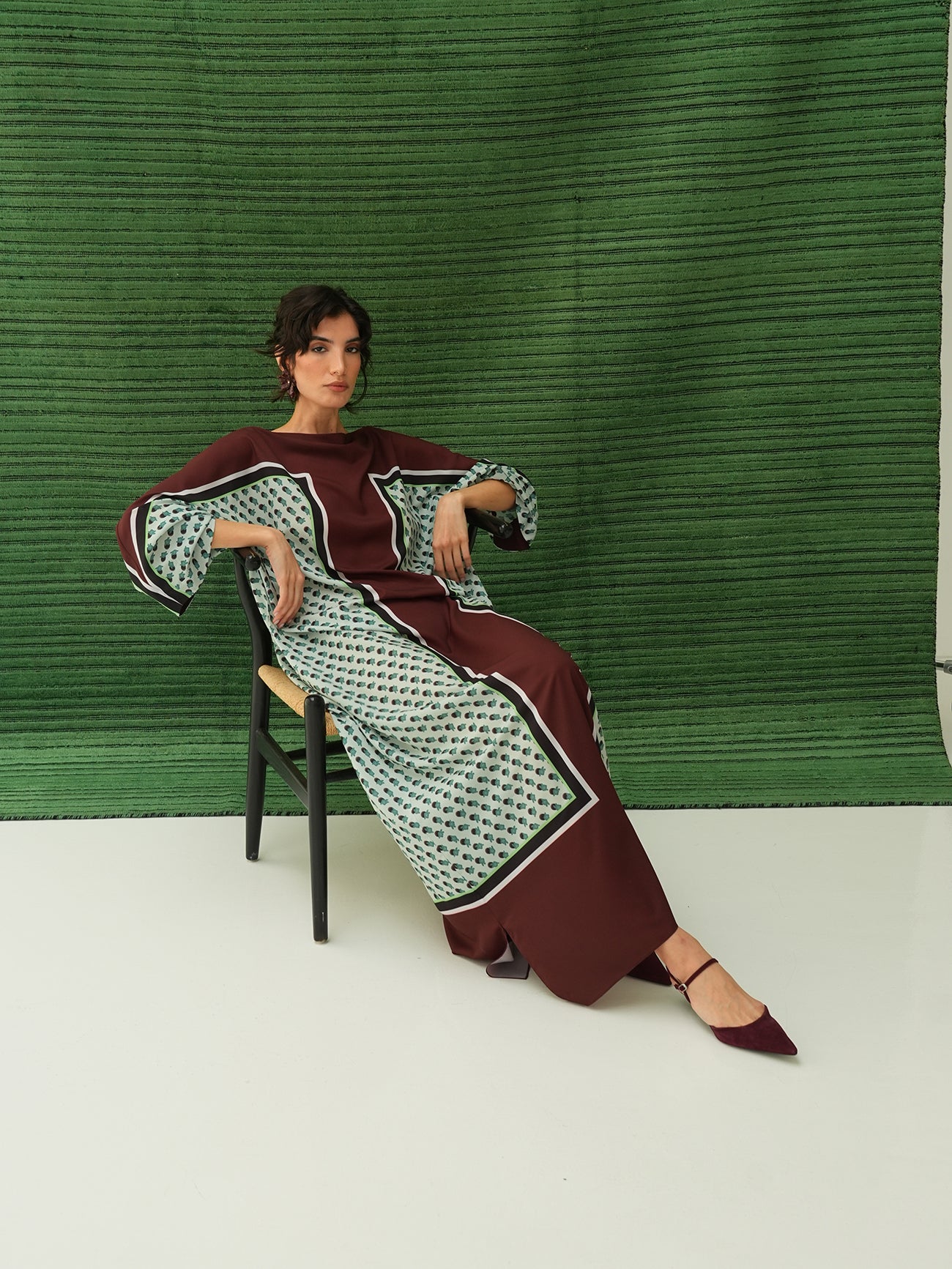 Bri Kaftan - Polkadot Teal