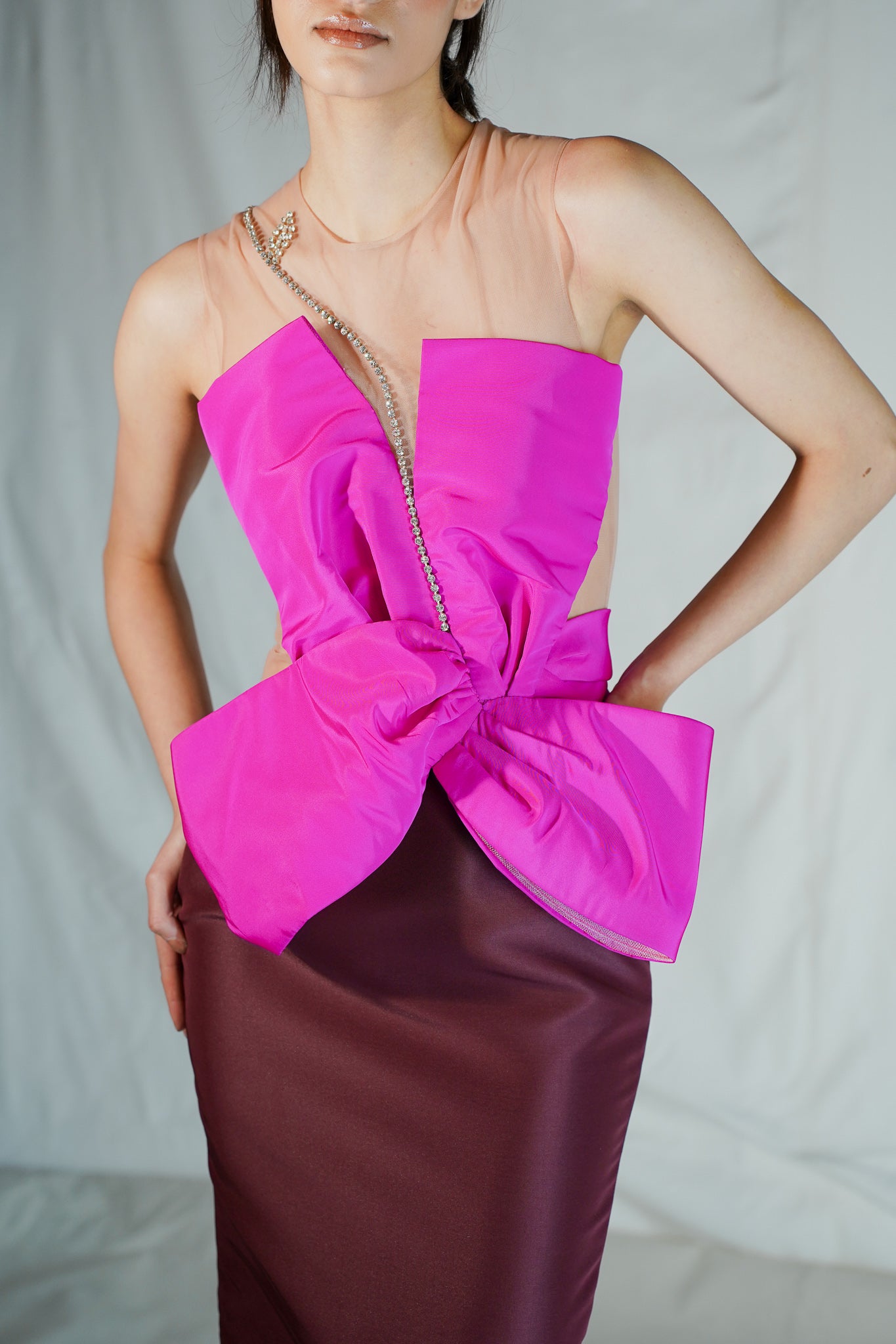 Sheer Knot Midi Dress