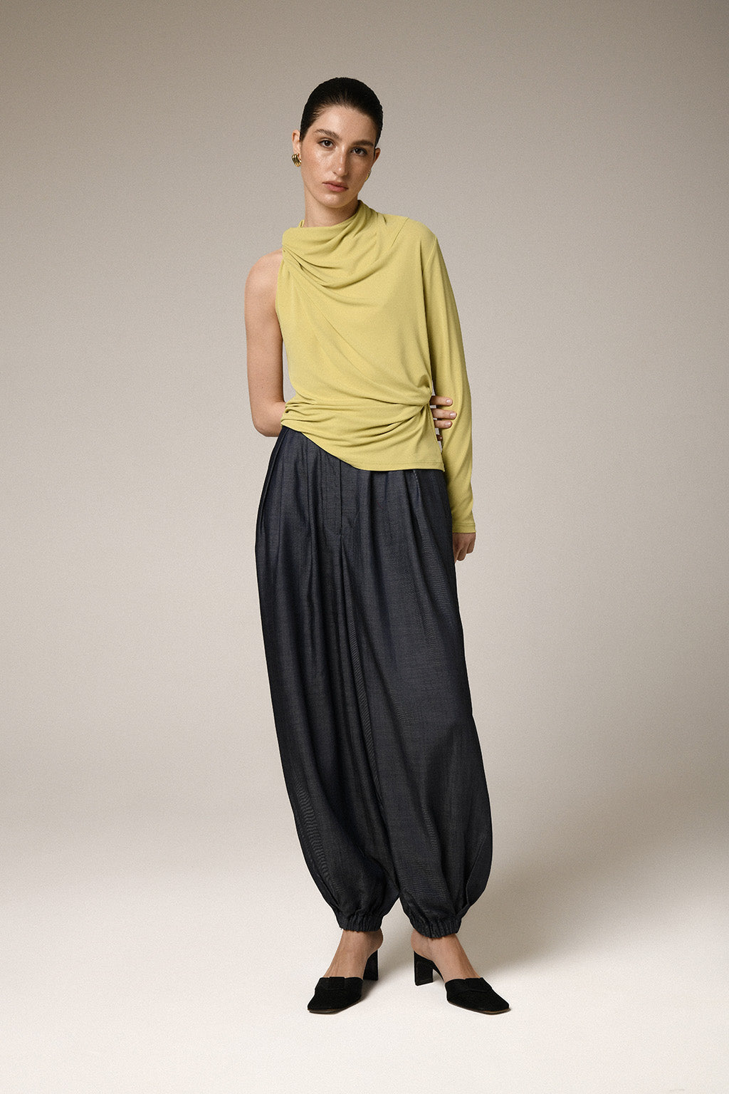 Denim Balloon Pants