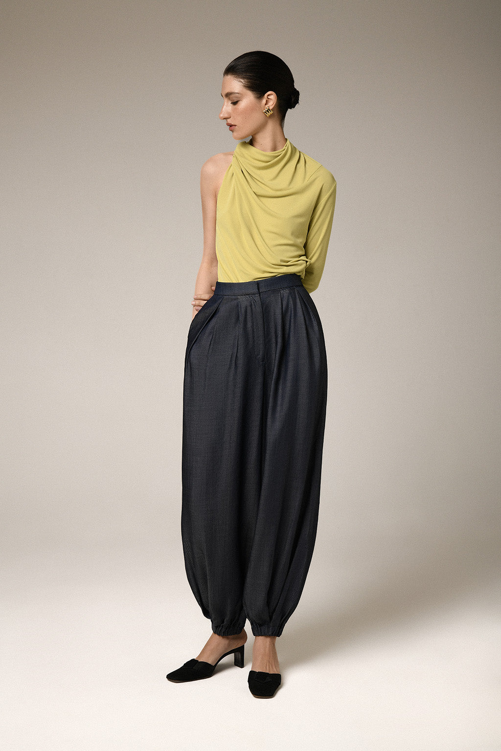 Denim Balloon Pants