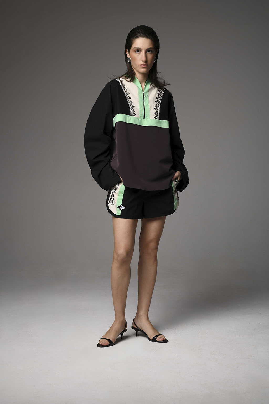 Bedazzeled Track Shorts