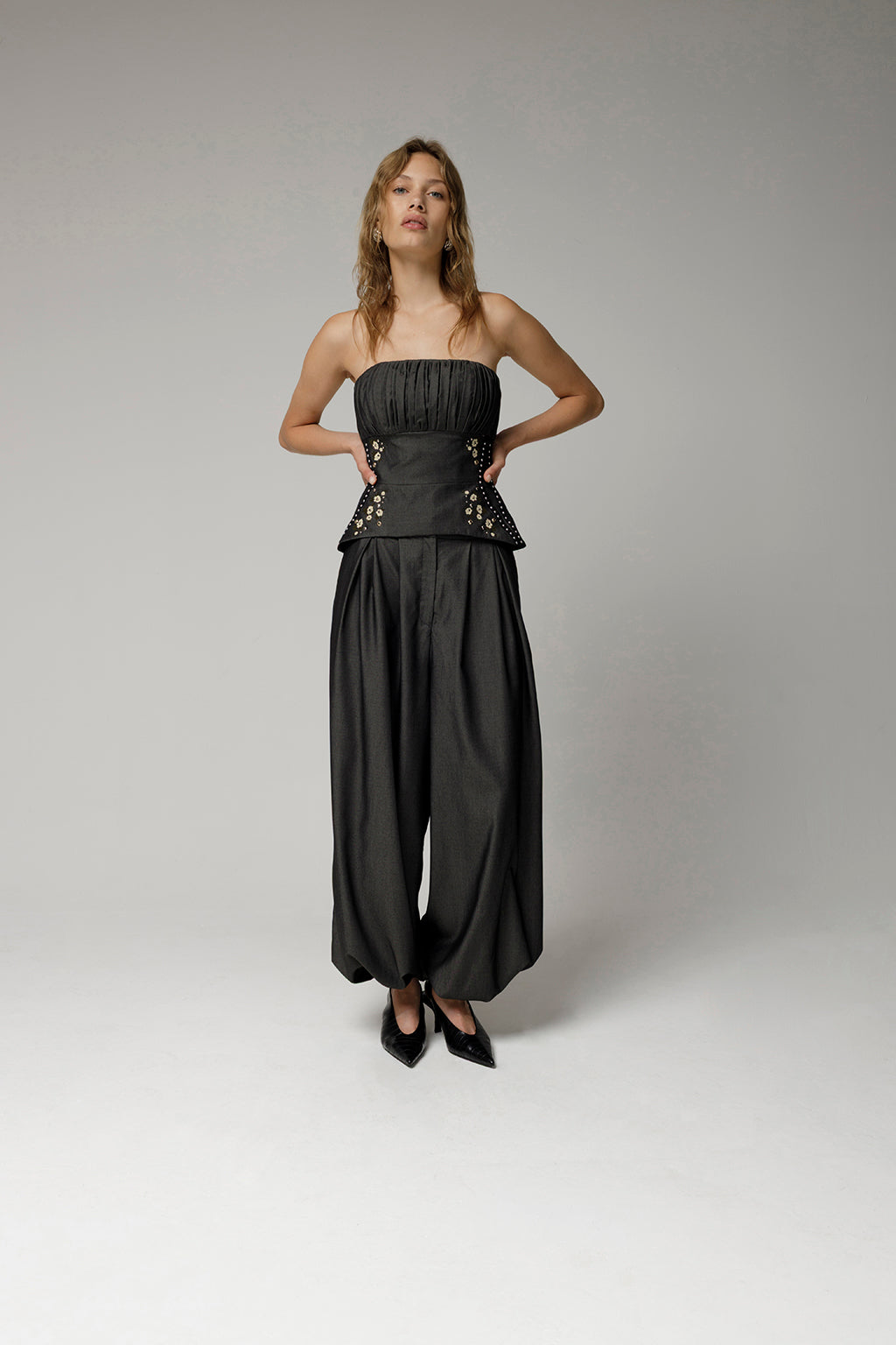 Denim Balloon Pants