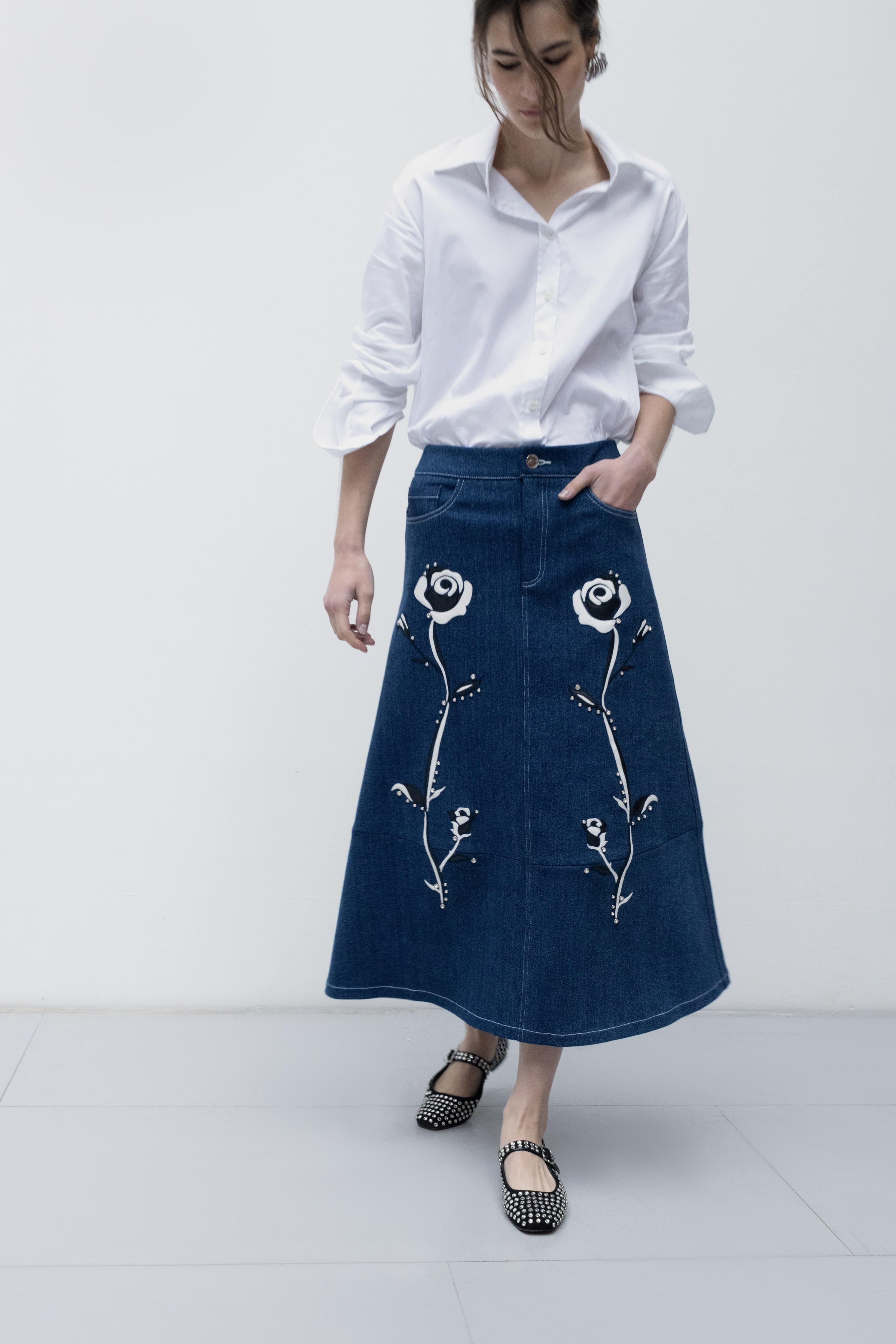American Beauty Midi Skirt