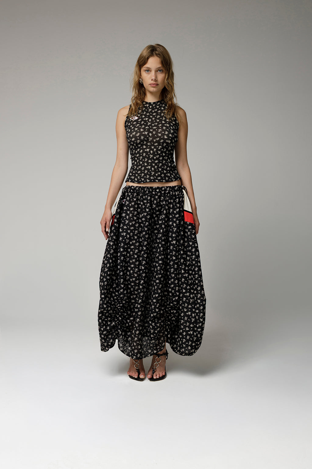 Floral Aria Drawstring Skirt