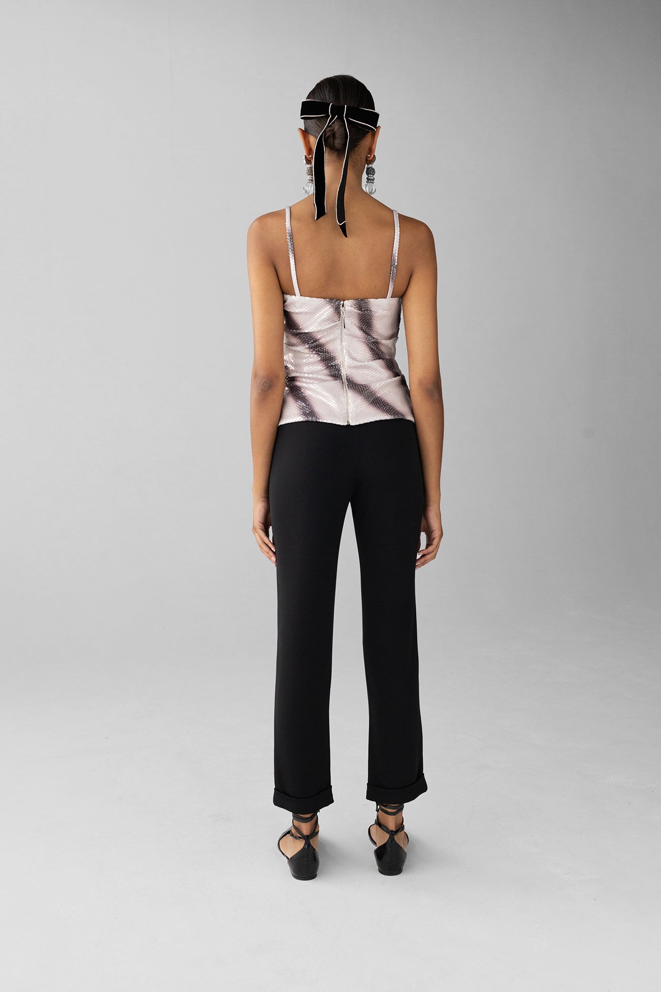Sequin Heather Top
