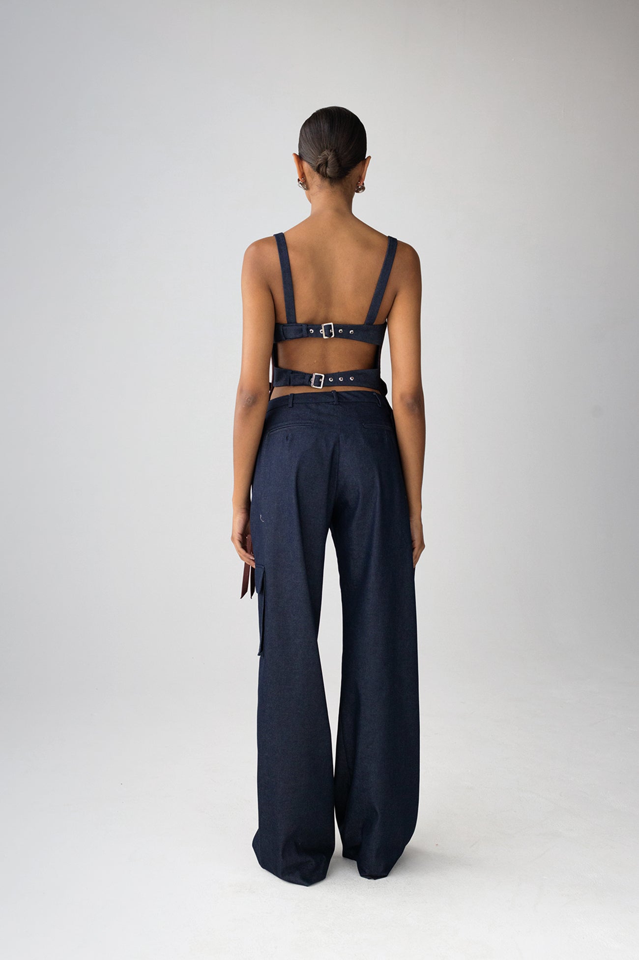 Bow Low Waist Cargo Pants