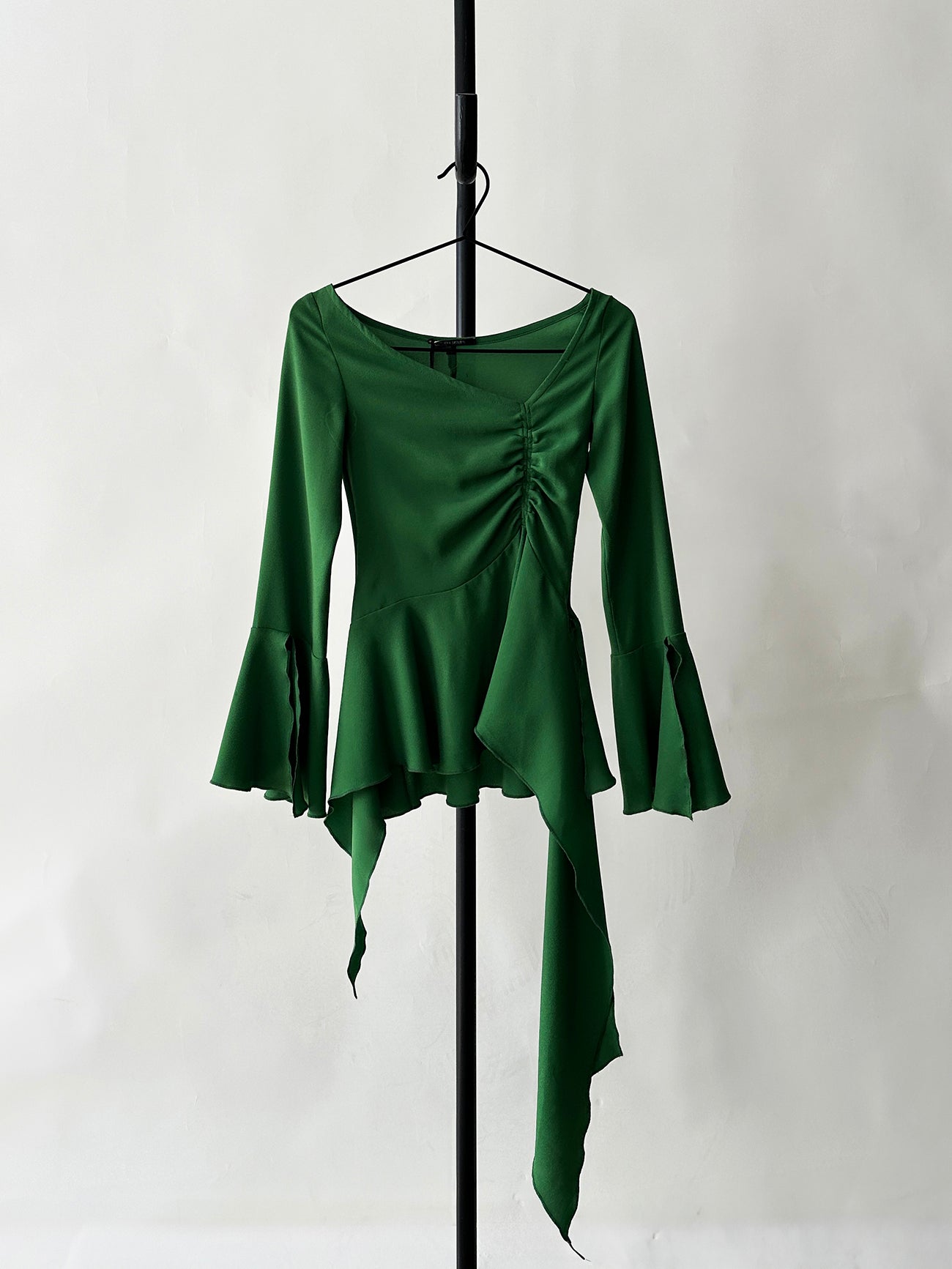 Pre-Loved Ruffle Jersey Long Sleeve Top