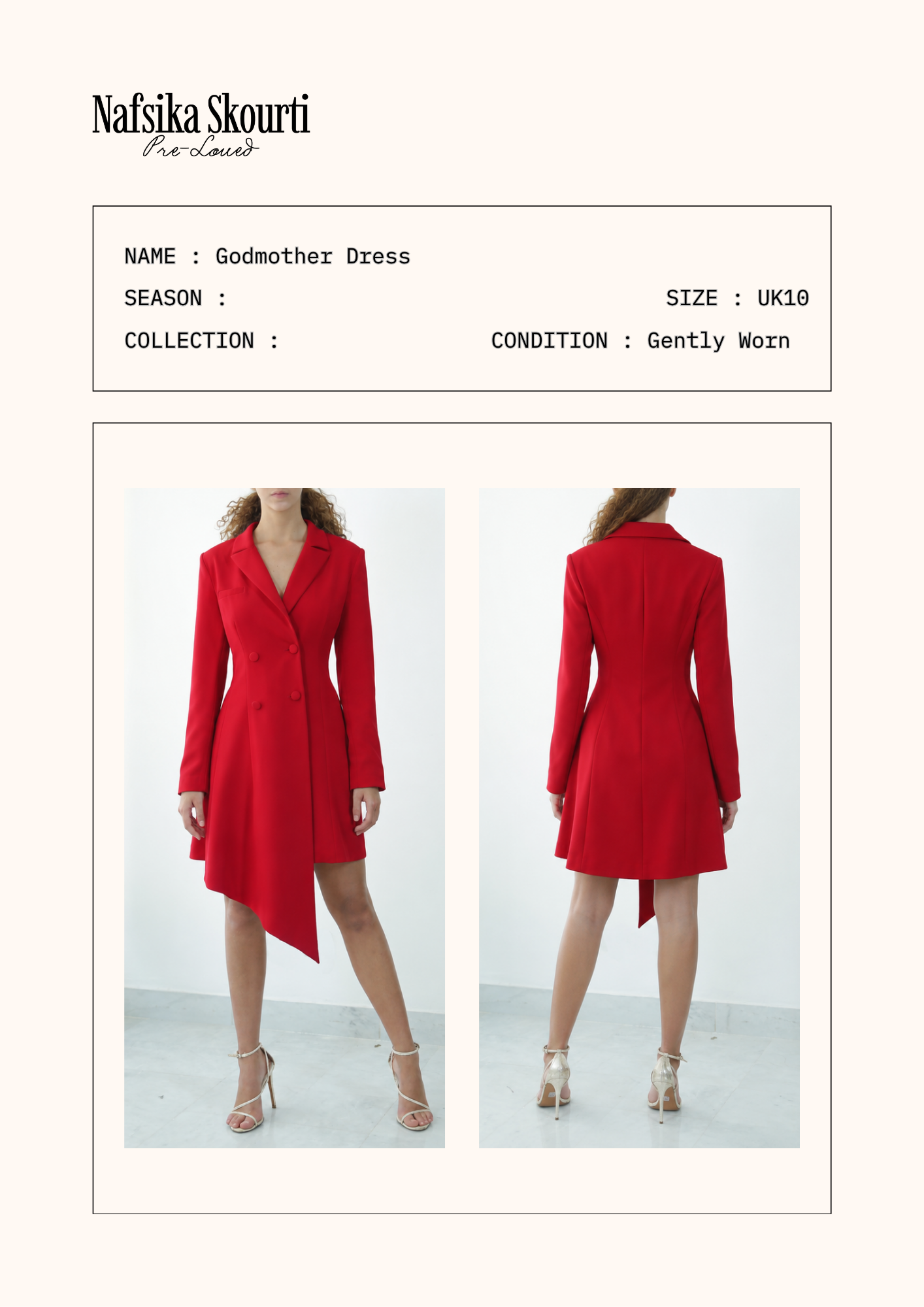 Pre-Loved - Godmother Dress