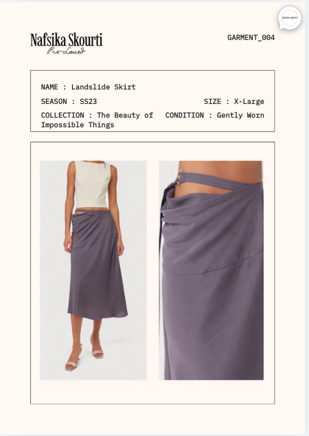 Pre-Loved Landslide Midi Skirt