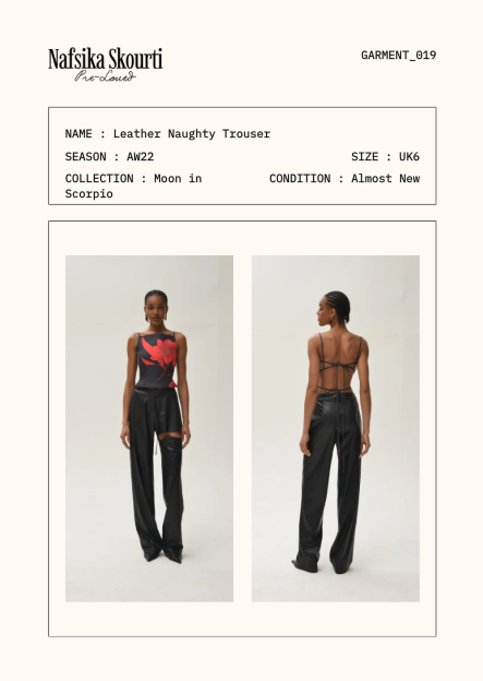 Pre-Love Leather Naughty Trousers