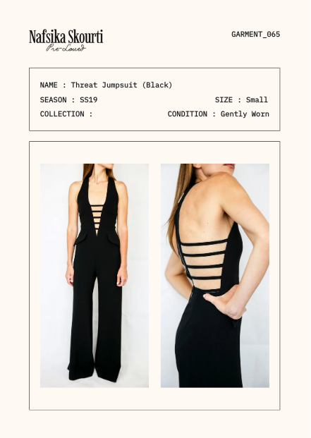 Pre-Love Threat Jumpsuit