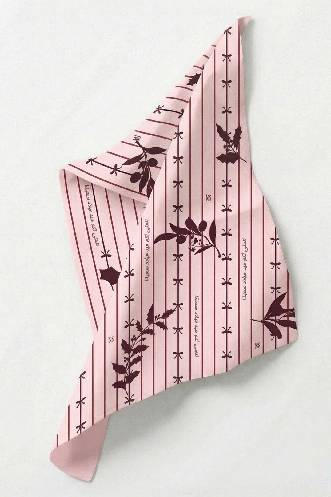 Bordeaux Mistletoe Gift Wrapping Paper