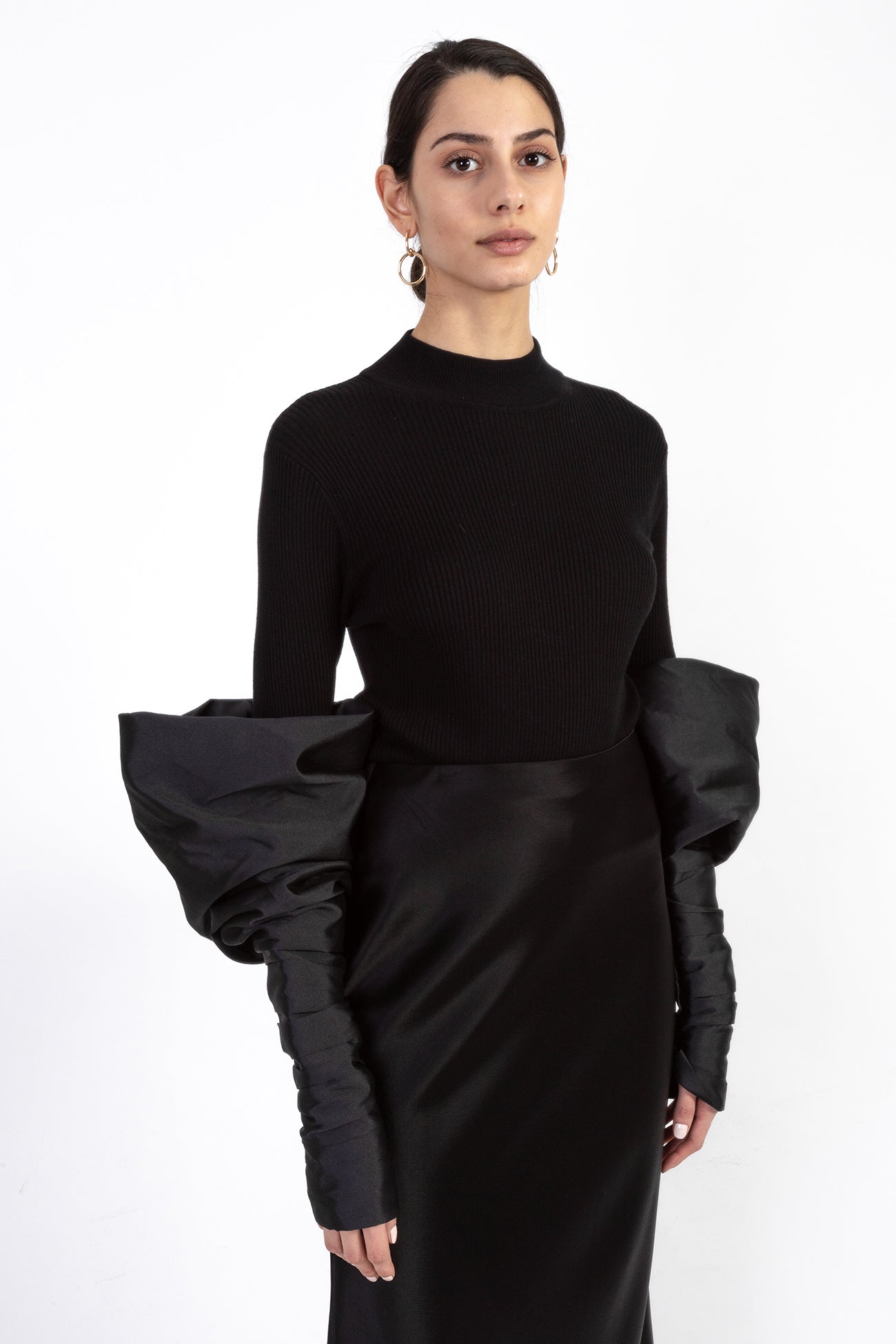 Turtleneck with Couture Sleeves - Nafsika Skourti