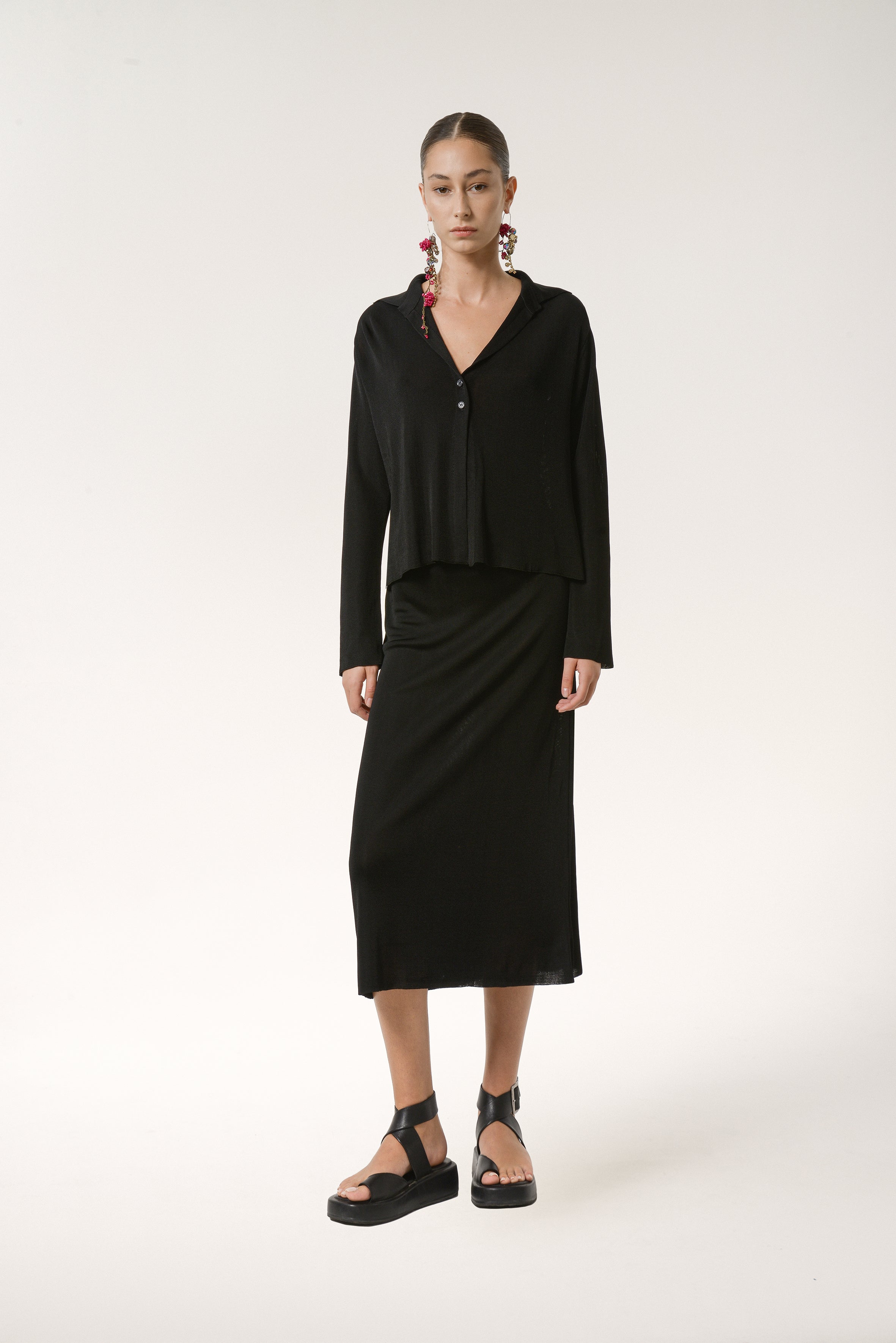 Knit Cardigan Cropped - Nafsika Skourti