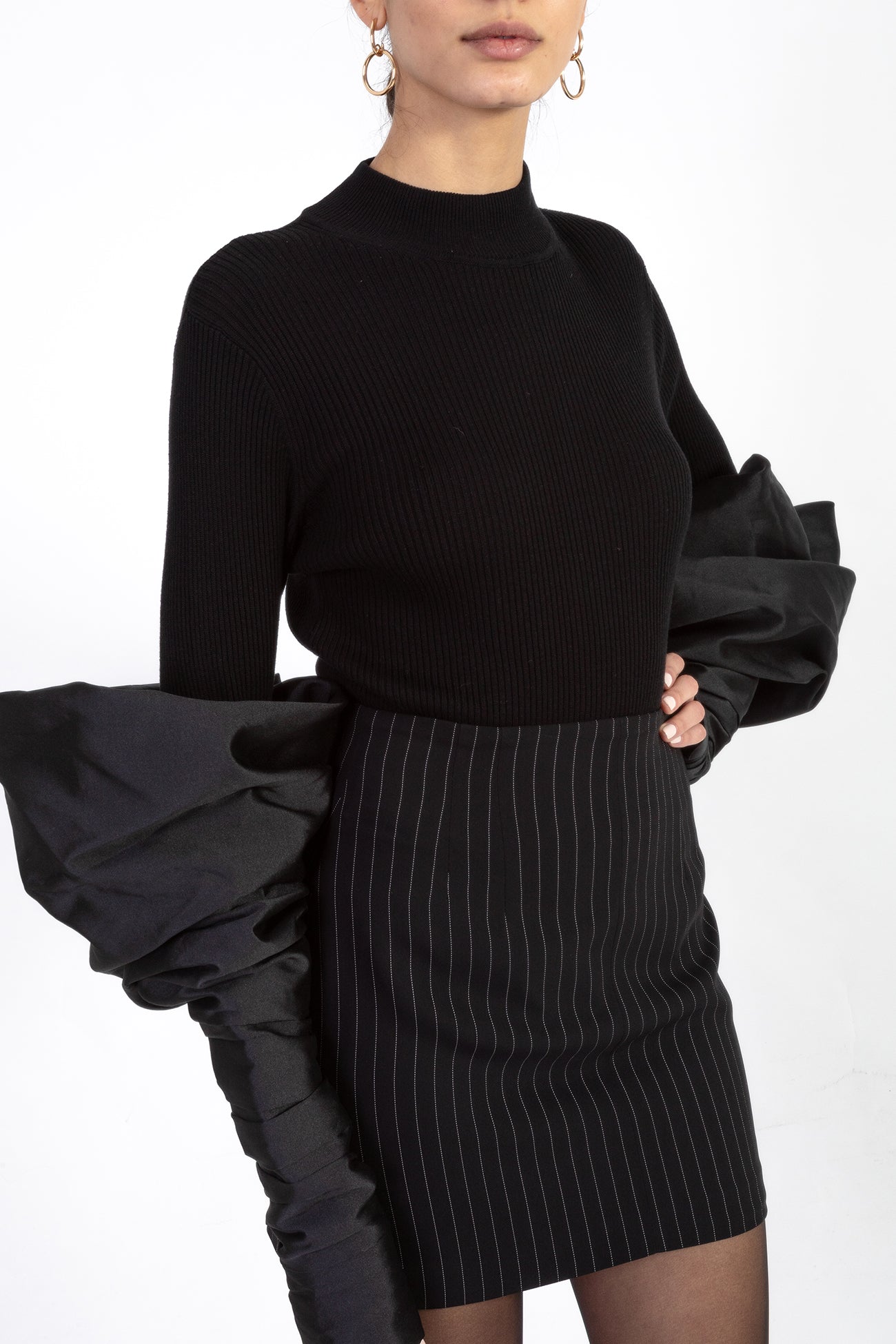 Turtleneck with Couture Sleeves - Nafsika Skourti