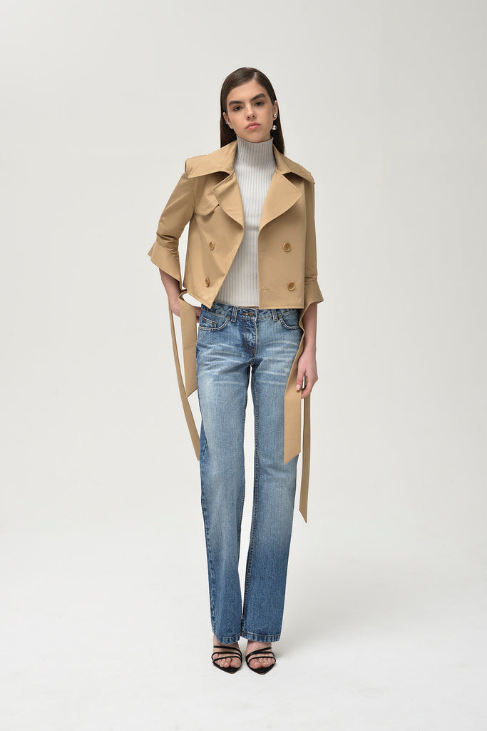 Cropped Dreamer Sleeves Trench - Nafsika Skourti
