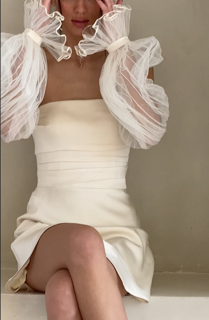 Strapless Optimist Mini Dress - Nafsika Skourti