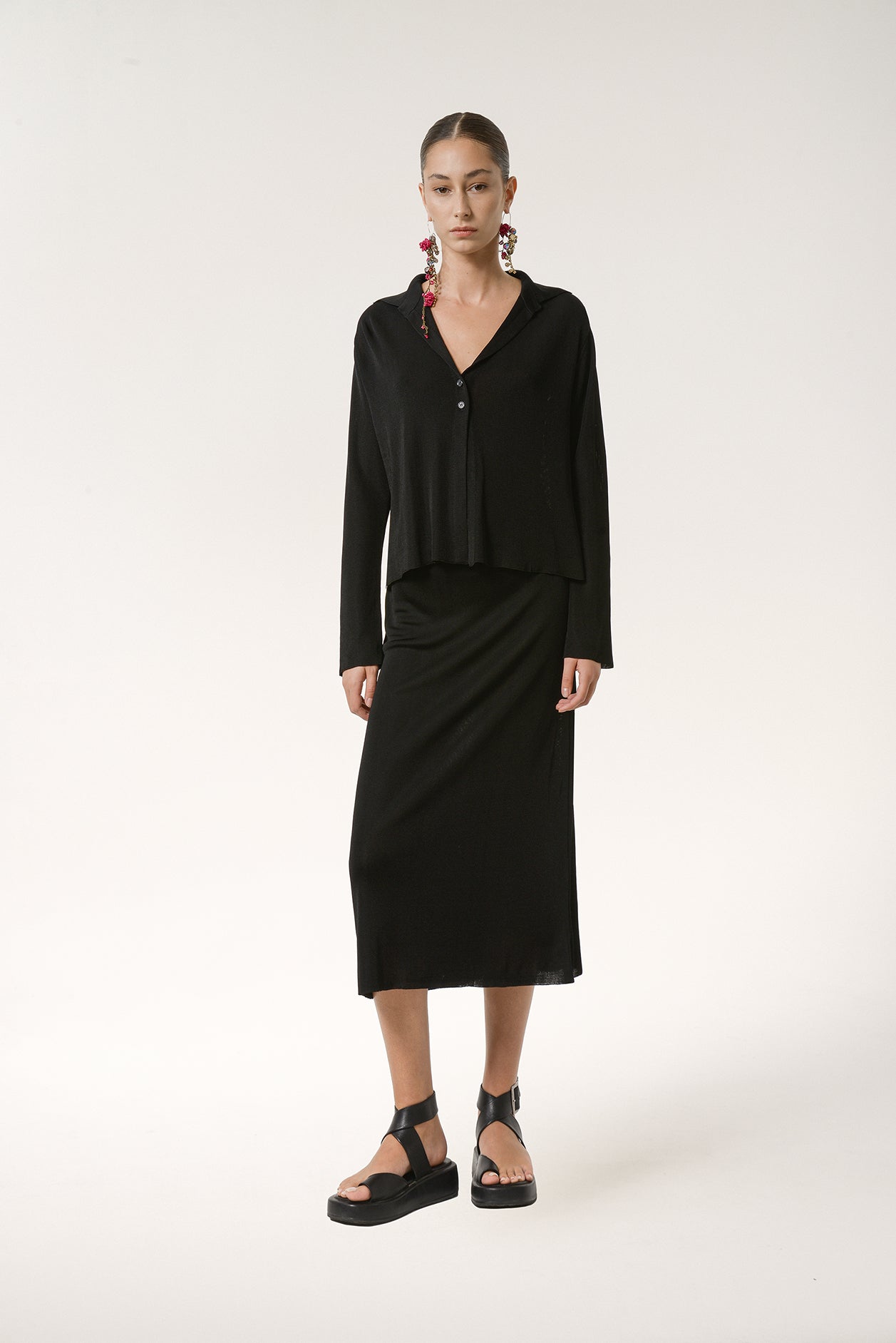 Knit Midi Skirt - Nafsika Skourti