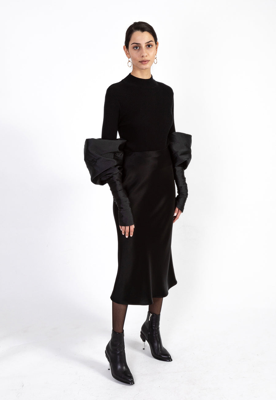 Turtleneck with Couture Sleeves - Nafsika Skourti