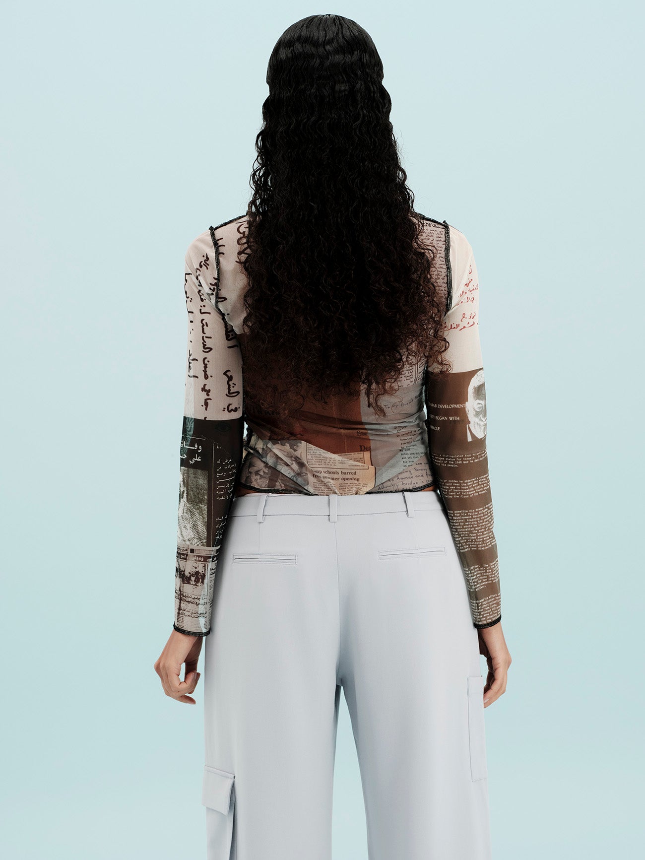 The Monochrome Archive Mesh Top