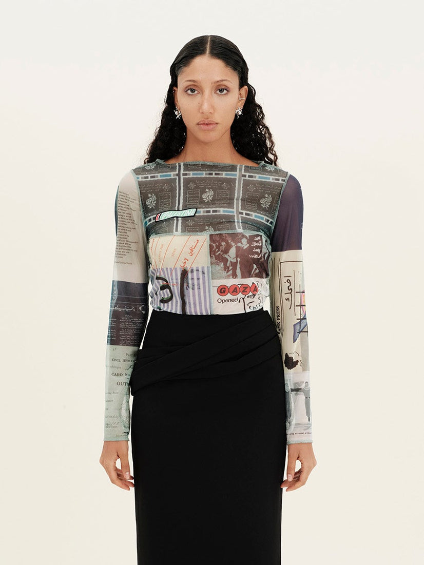 The Multi Colour Archive Mesh Top