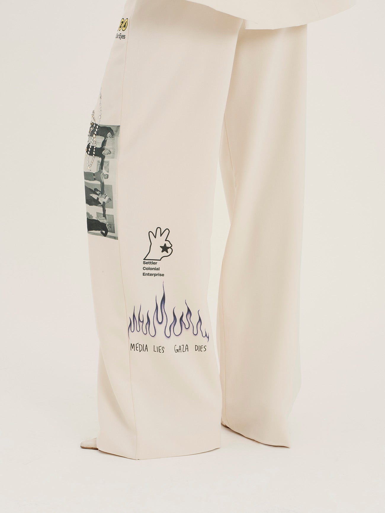 Mixed Media Cargo Trouser