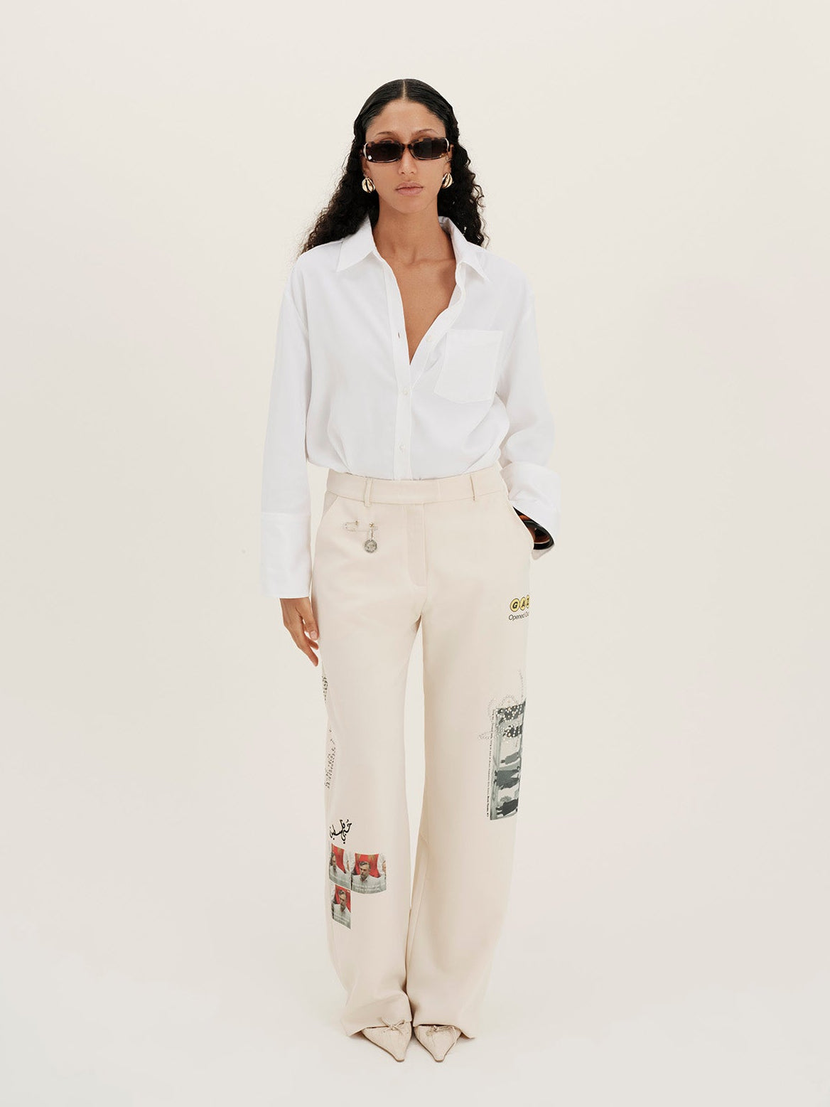 Mixed Media Cargo Trouser