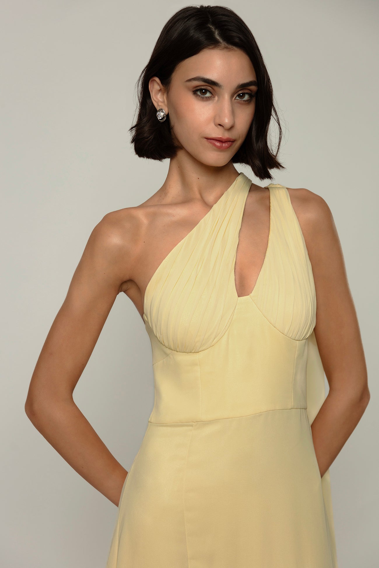 Galaxy Dress with Sash and Slit