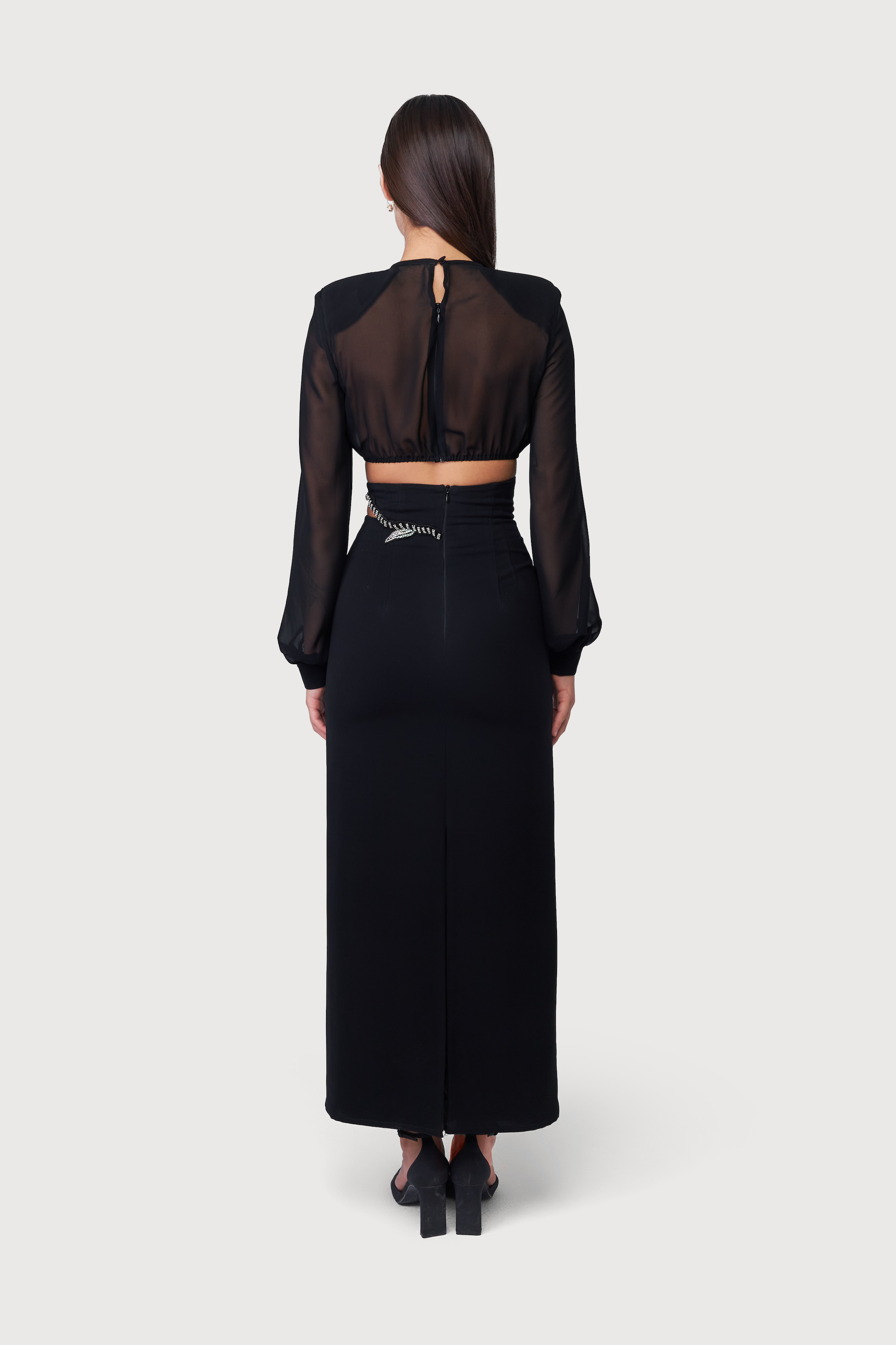 Sheer Crop Blouse
