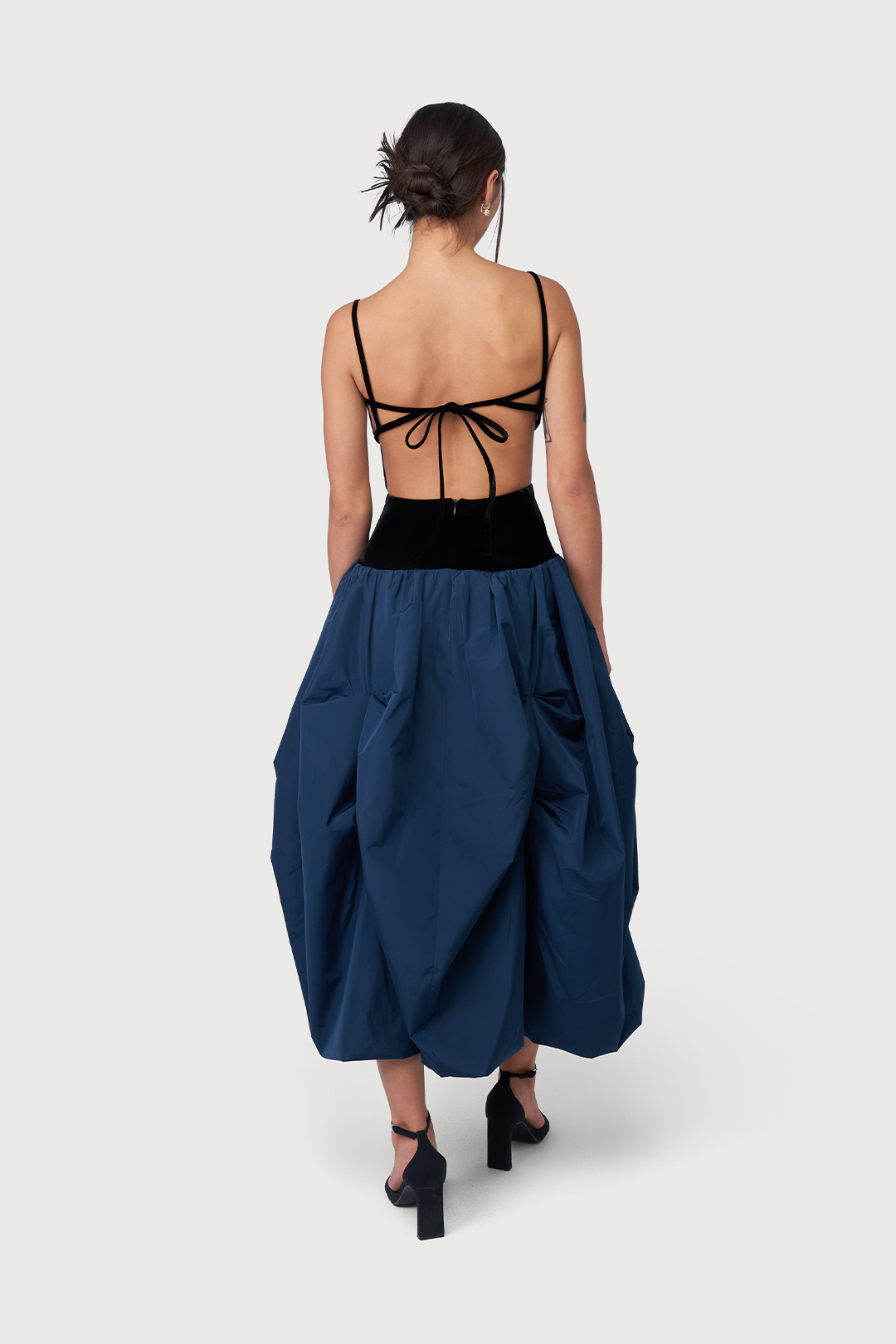 The Bloom Dress W/ Crystal Ribbons