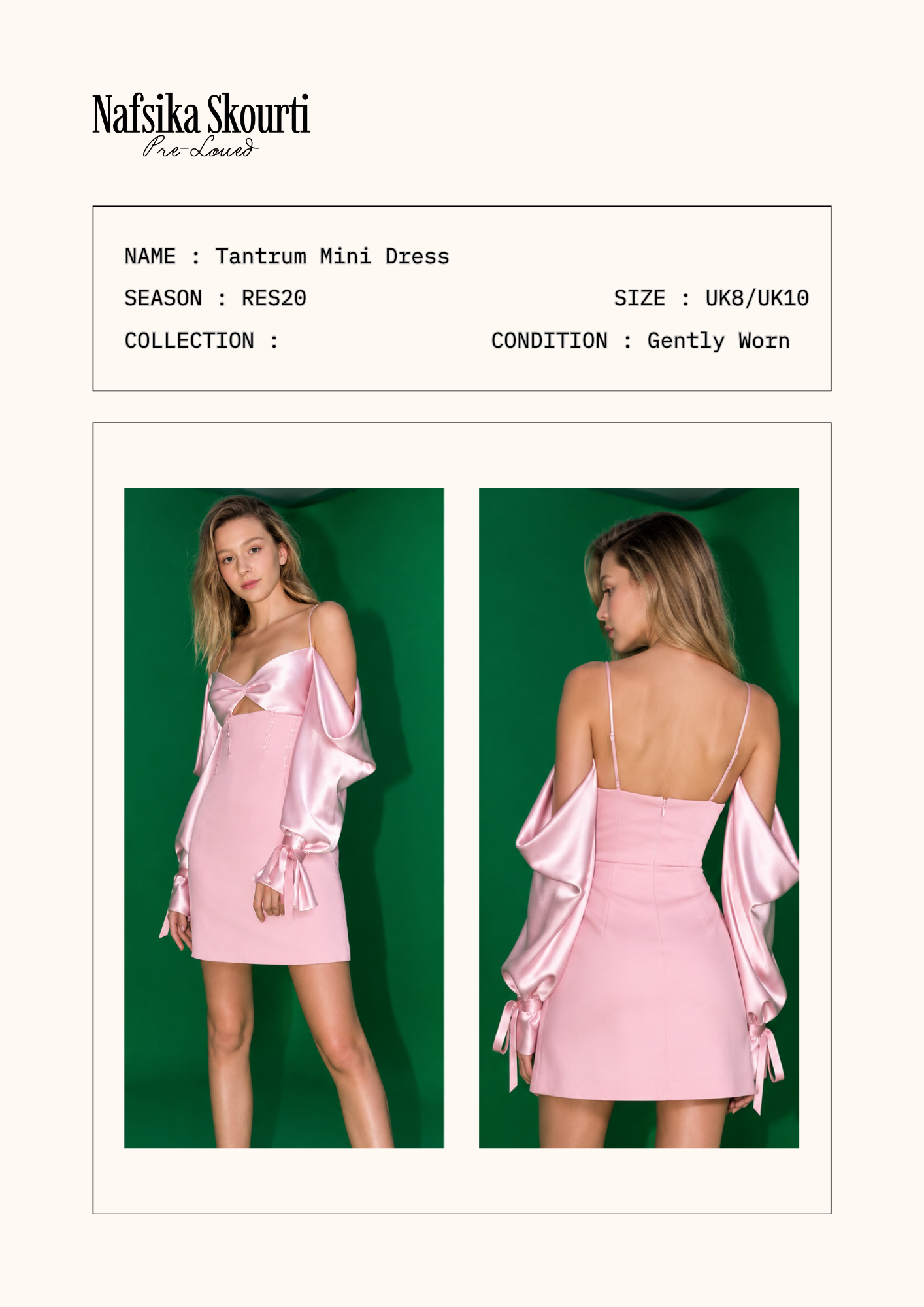 Pre-Loved - Tantrum Mini Dress