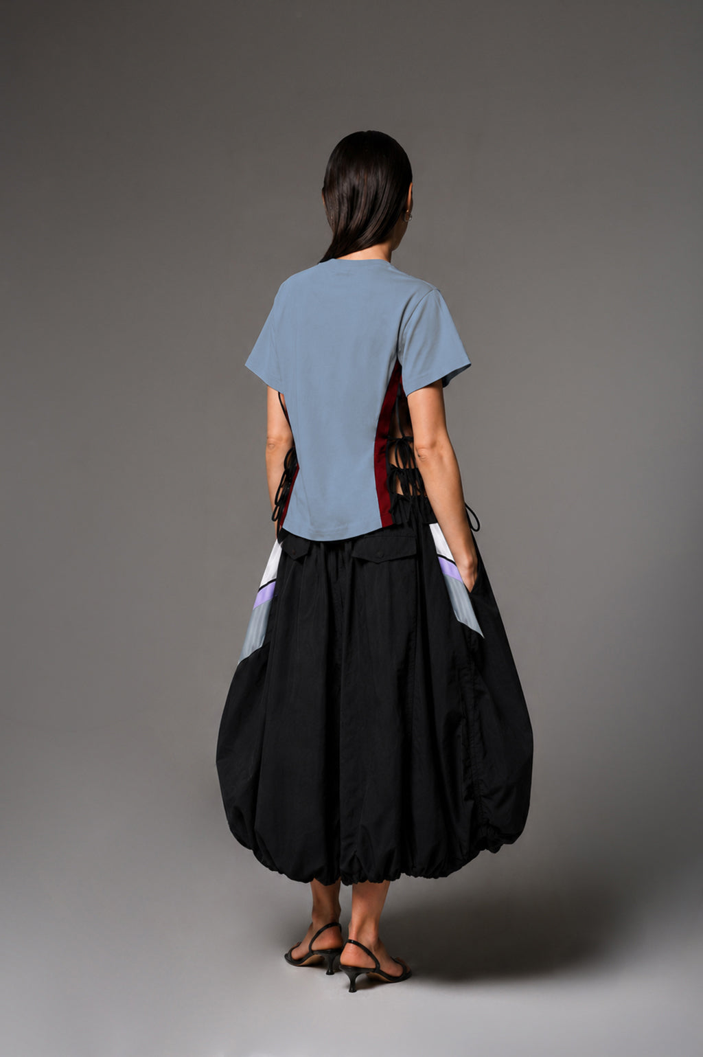 Multicolor Aria Drawstring Skirt