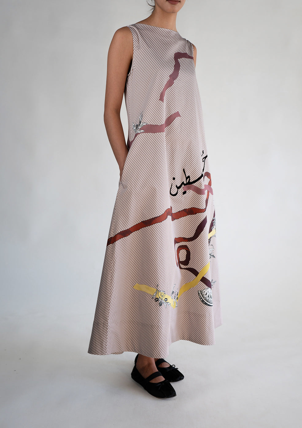 Poplin Cotton Striped Dress