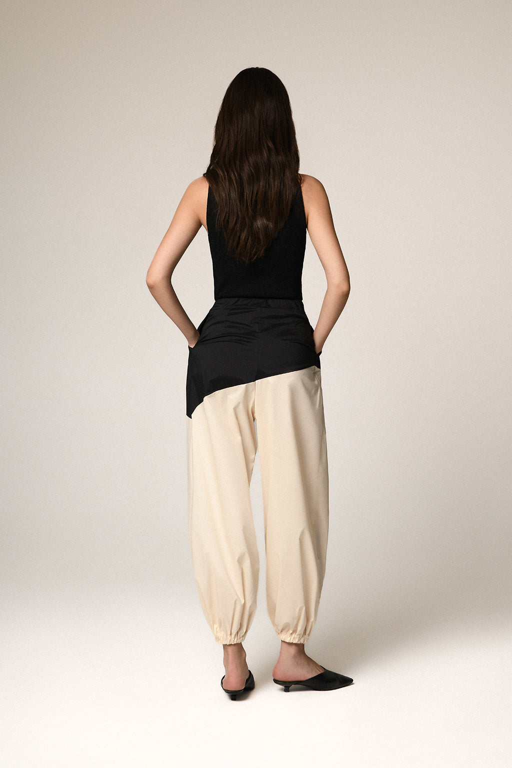 Two-Tone Balloon Pants