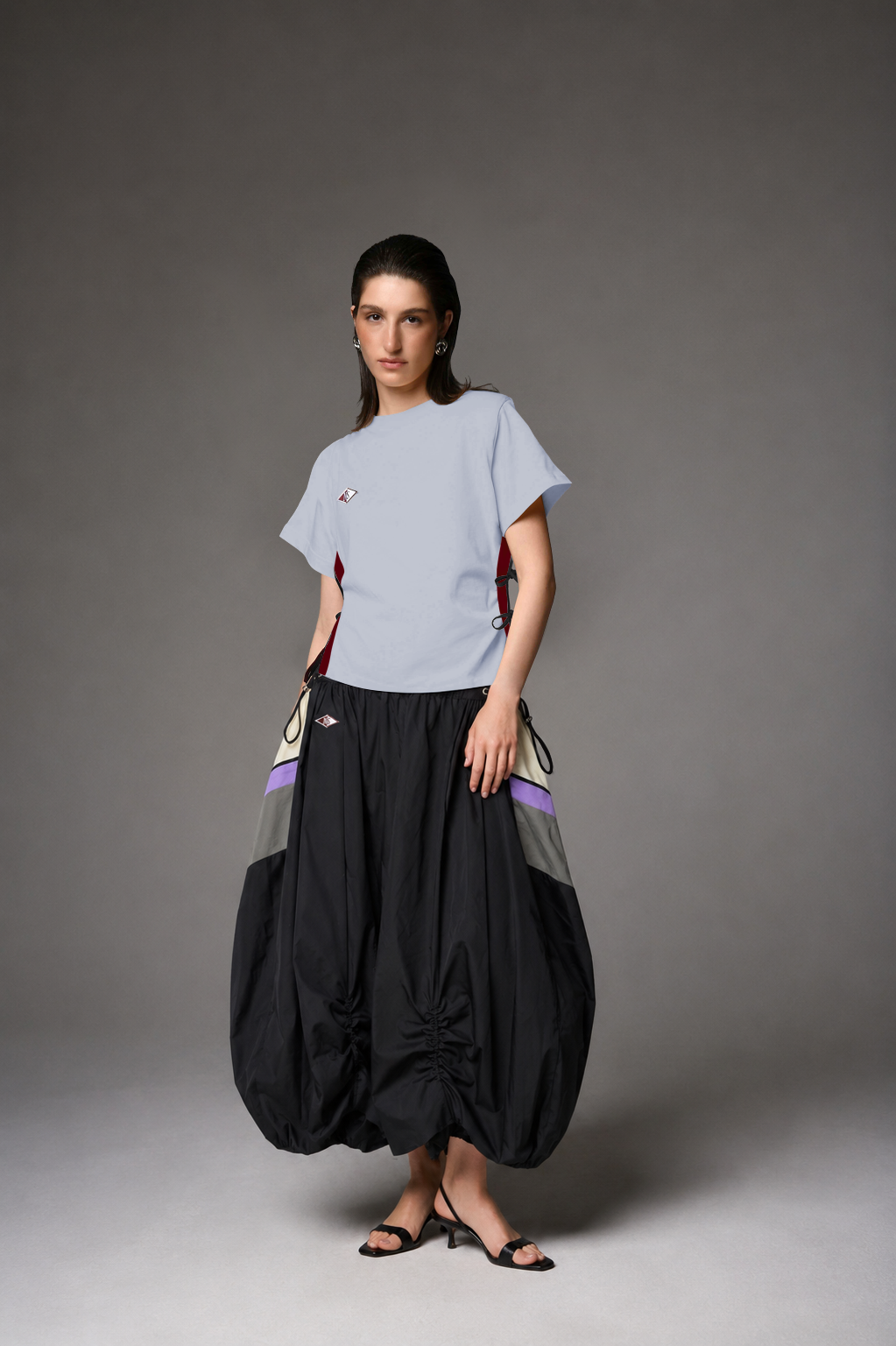 Multicolor Aria Drawstring Skirt