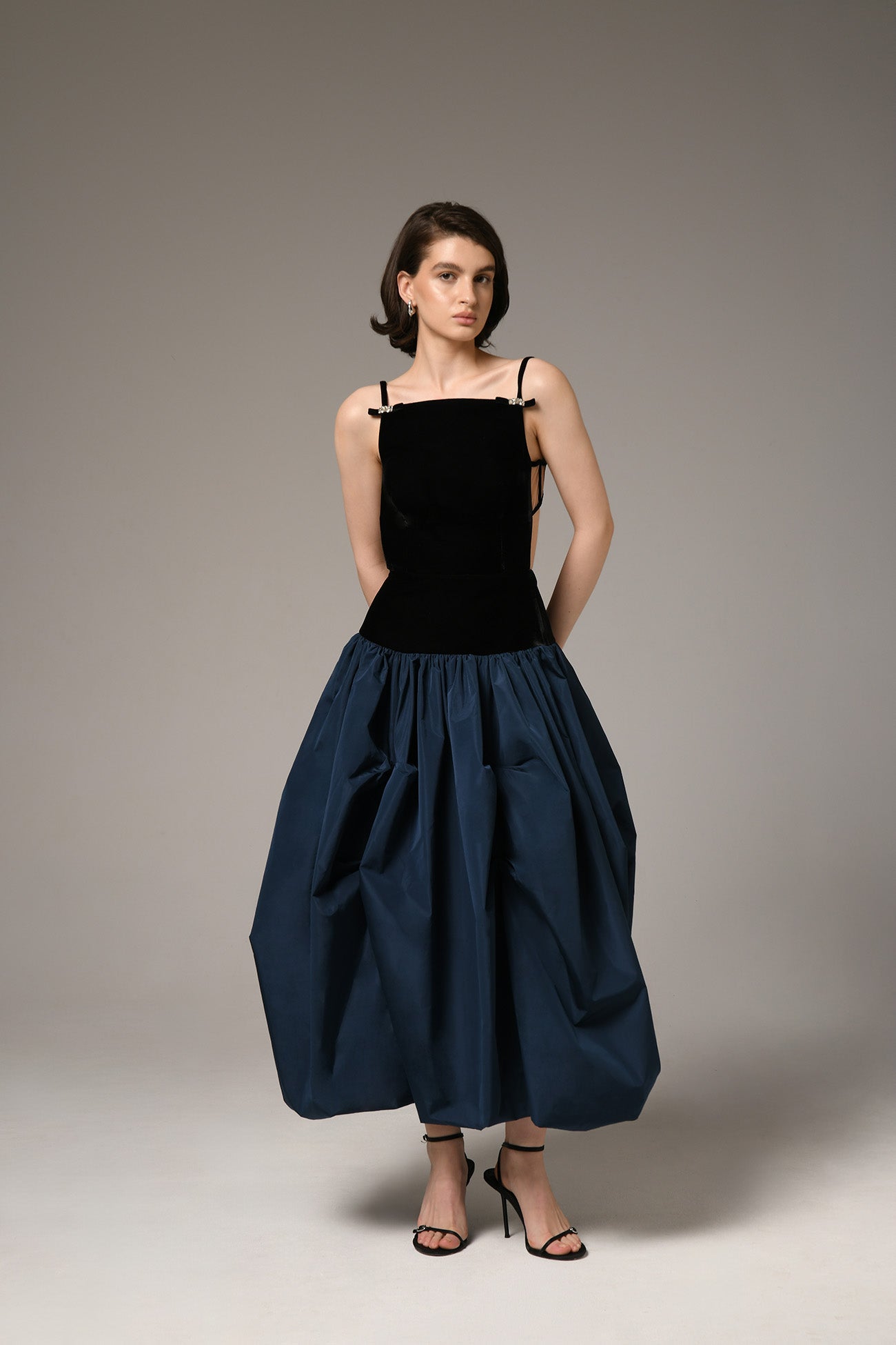 The Bloom Dress W/ Crystal Ribbons