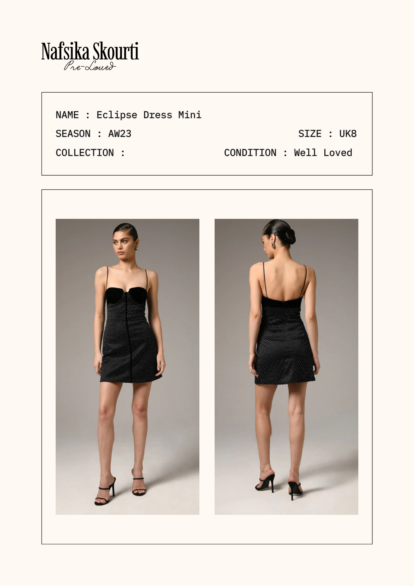 Pre Loved - Eclipse Dress Mini