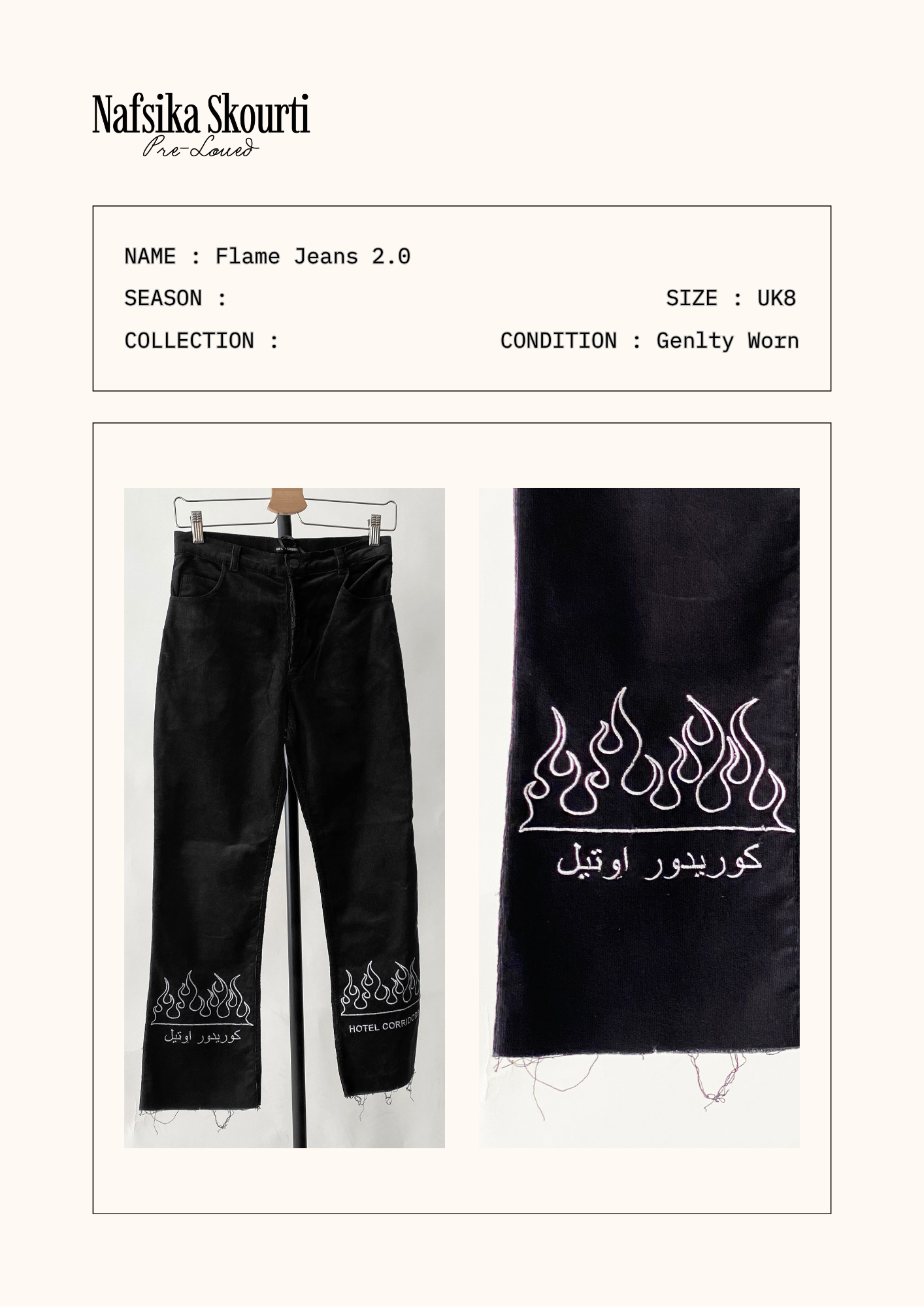 Pre Loved - Flame Jeans 2.0
