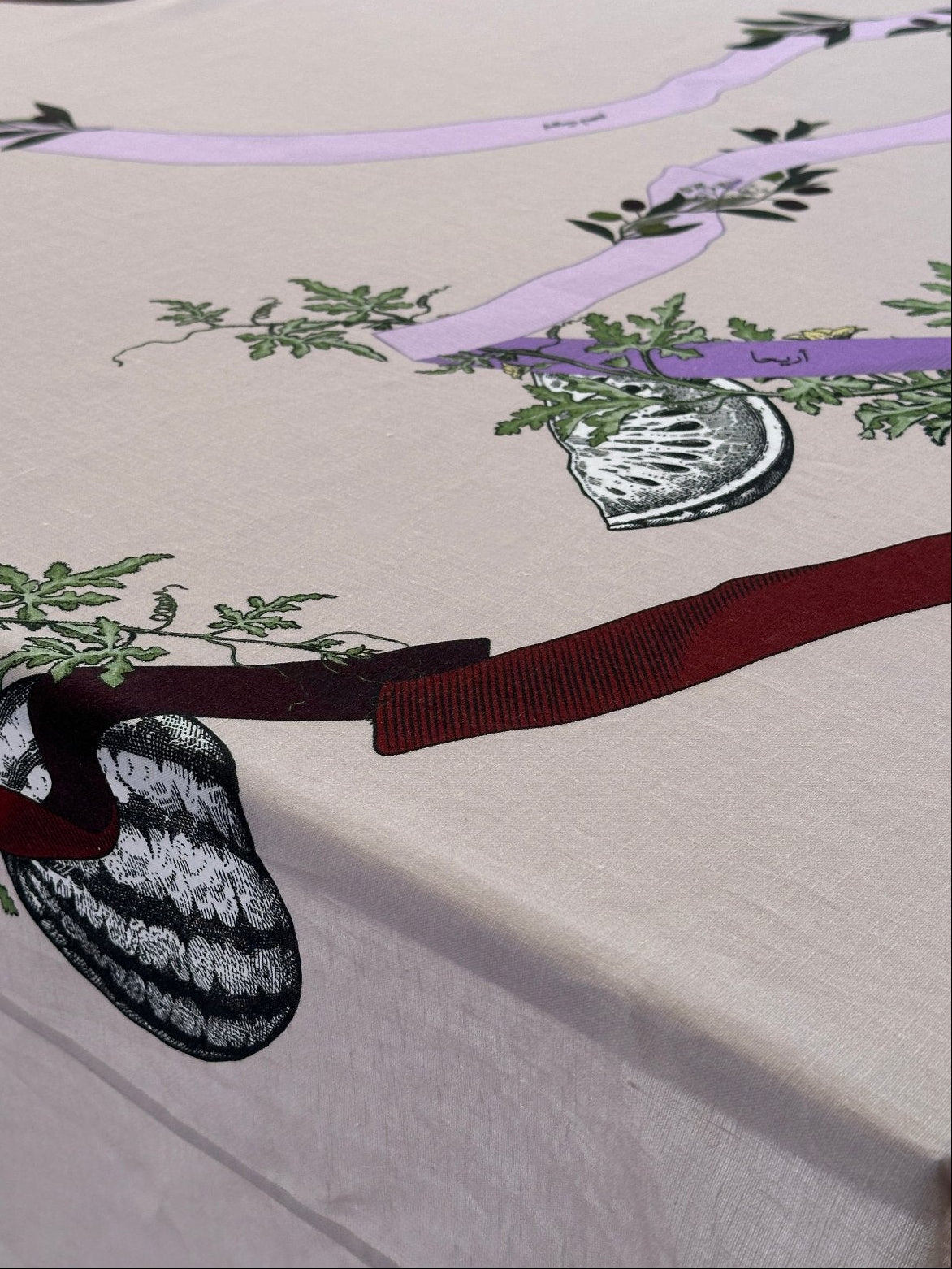 Multicolor Table Cloth and Table Napkins