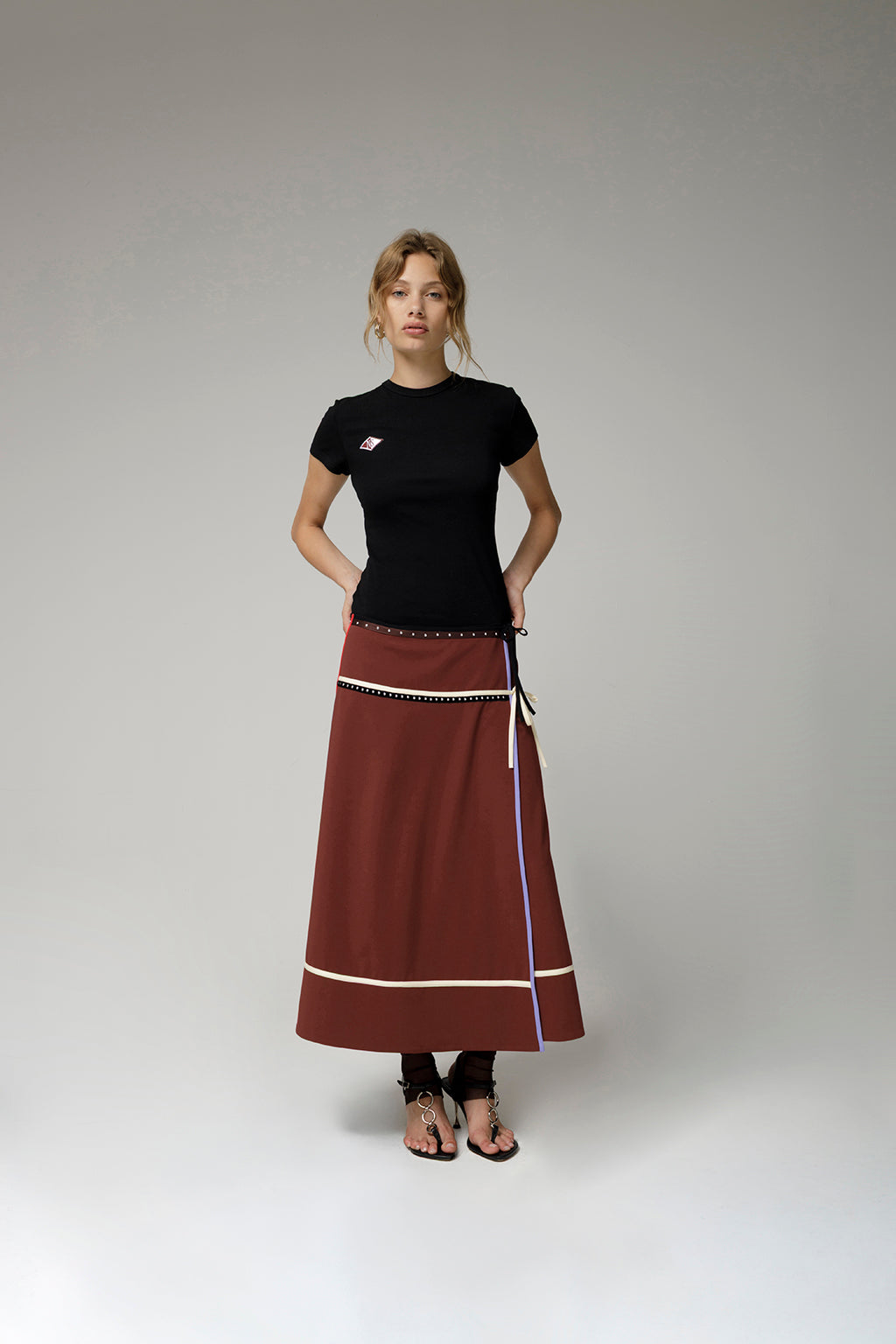 Multicolour Wrap Skirt
